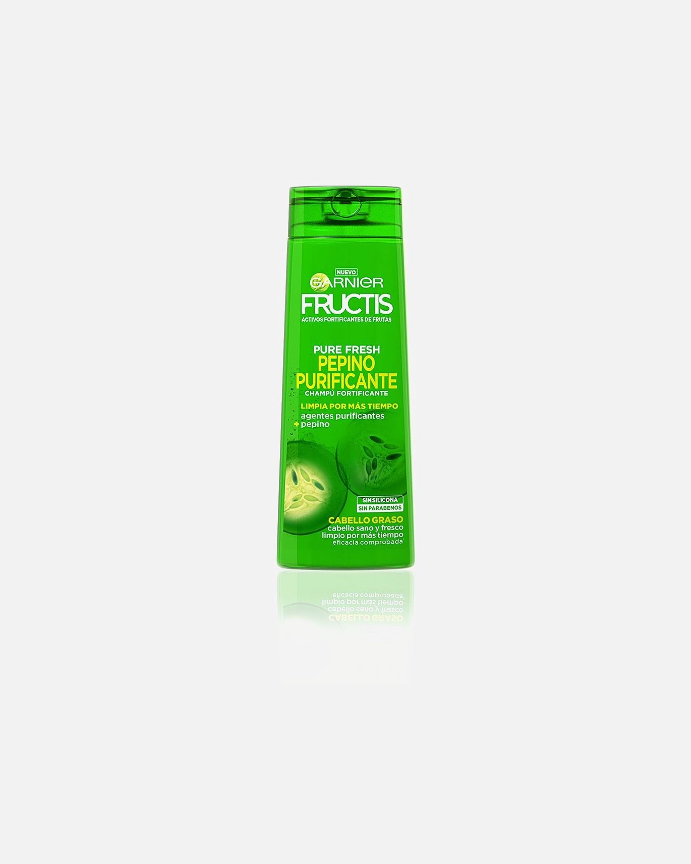 Shampoo für Unisex FRUCTIS PURE FRESH reinigendes Gurkenshampoo 360 ml