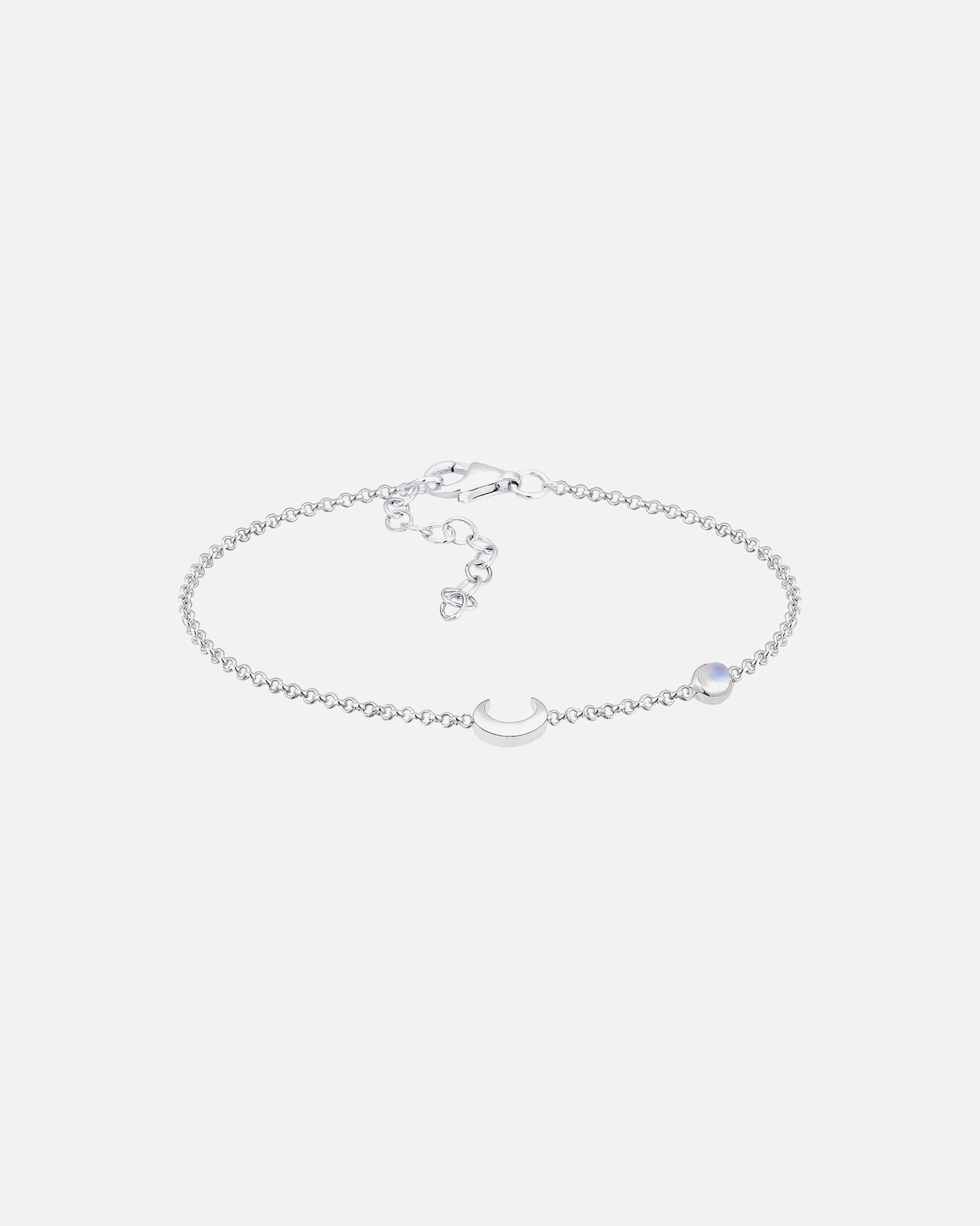 Armband für Weiblich Elli Elli Armband Halbmond Astro Mondstein 925 Silber vergoldet 1 Stück