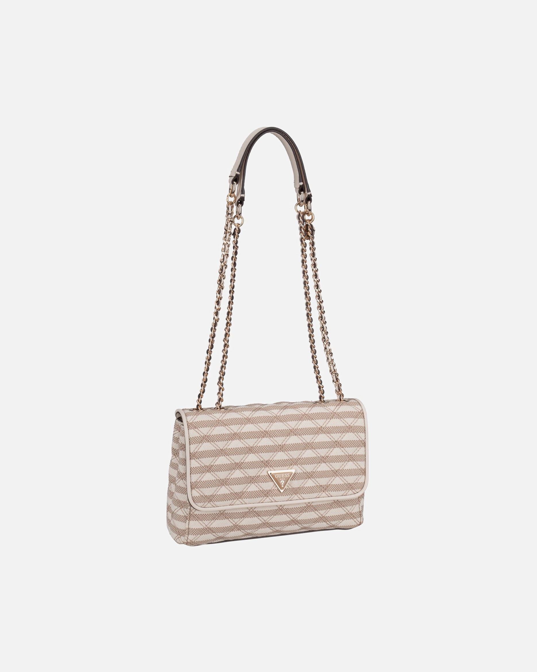 Rucksack für Weiblich GUESS Bodybag Giully II 2 Comp Conv Flap Taupe Multi