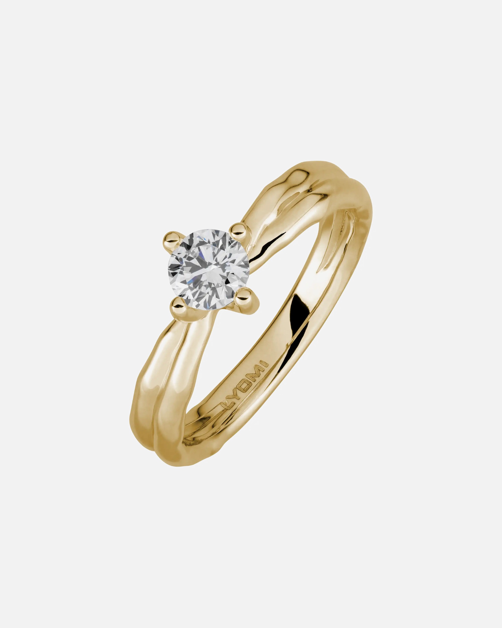 Ring für Weiblich Lyomi Default Brand Line Ring 585/- Gold Diamant Lab Grown weiß 0,50ct. 050 (15,9)
