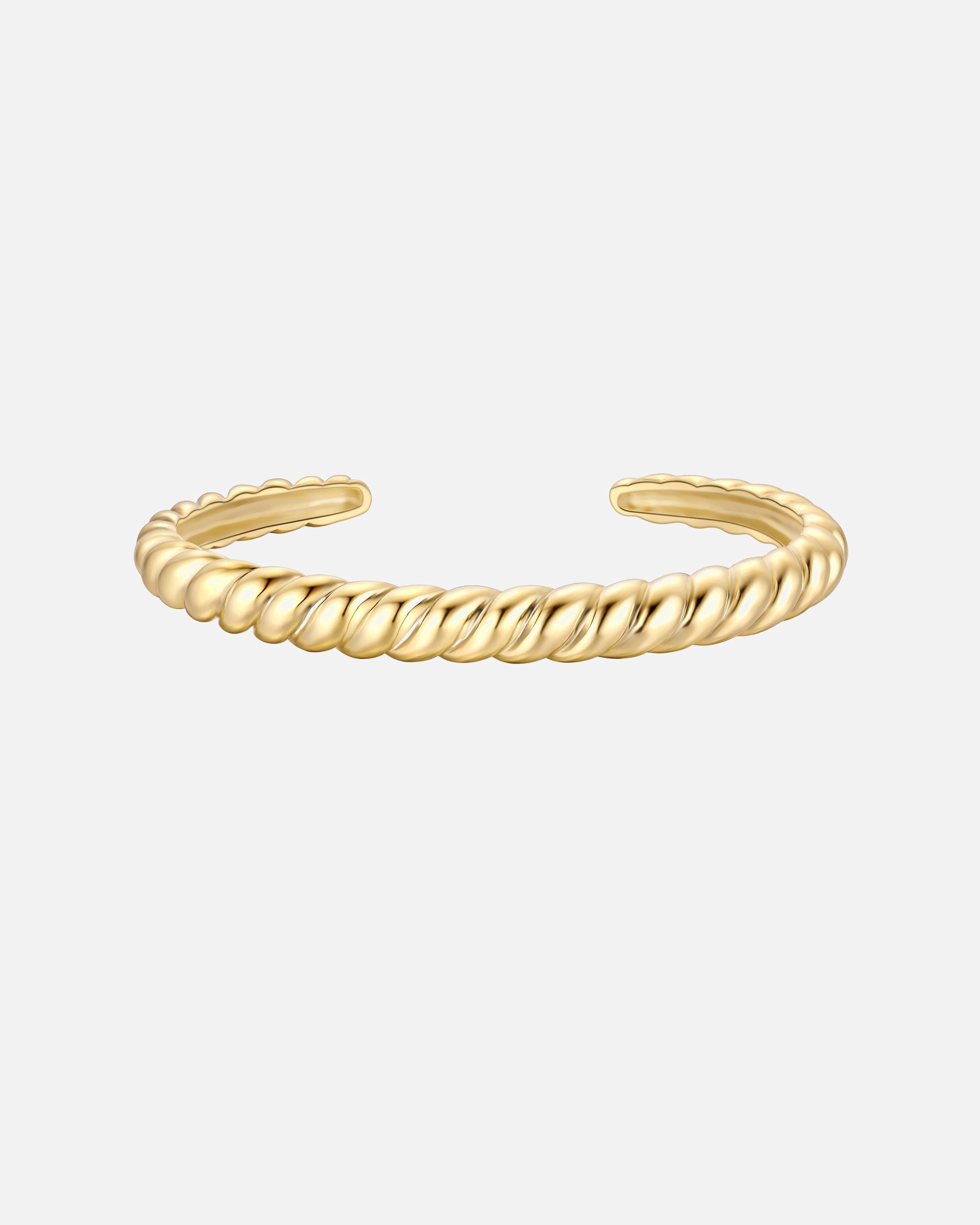 Armreif für Weiblich Yokoamii Armreif aus Messing in gelbgold 16,0 - 22,0 cm, flexibel einstellbar