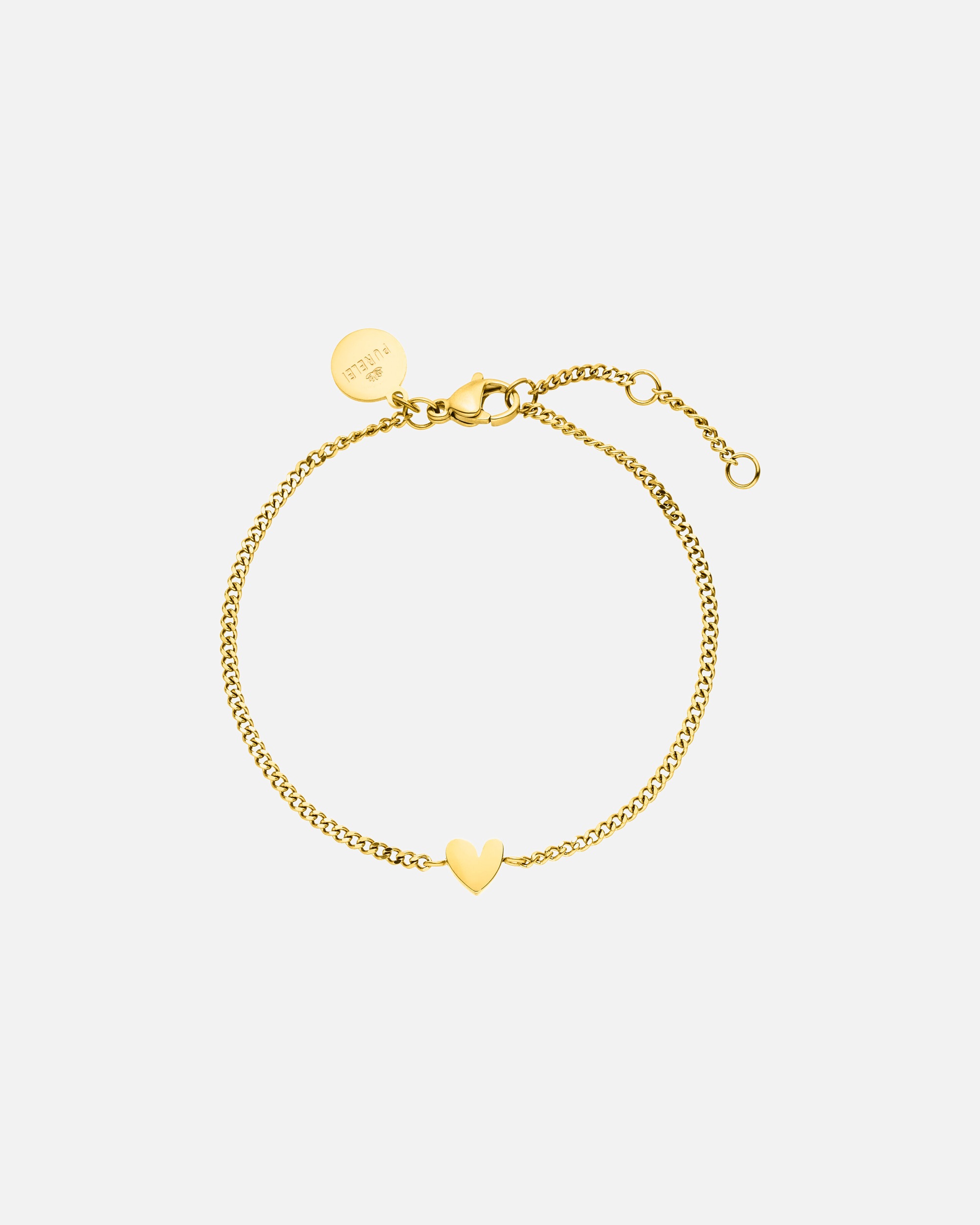 Armband für Weiblich Purelei Tiny Heart Armband 100% Edelstahl Gold