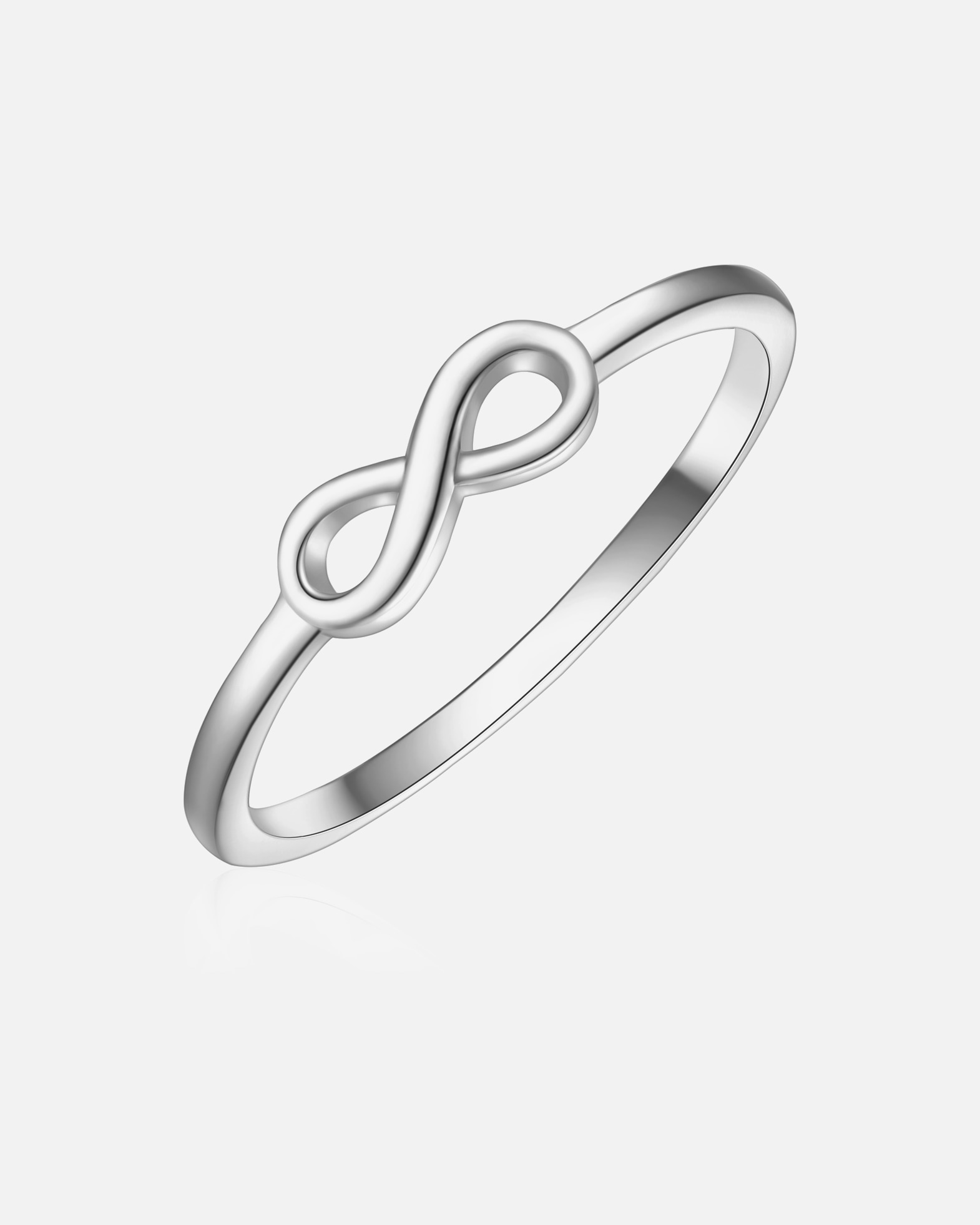 Ring für Weiblich Glanzstücke München Ring Infinity aus Sterling Silber in silber 58