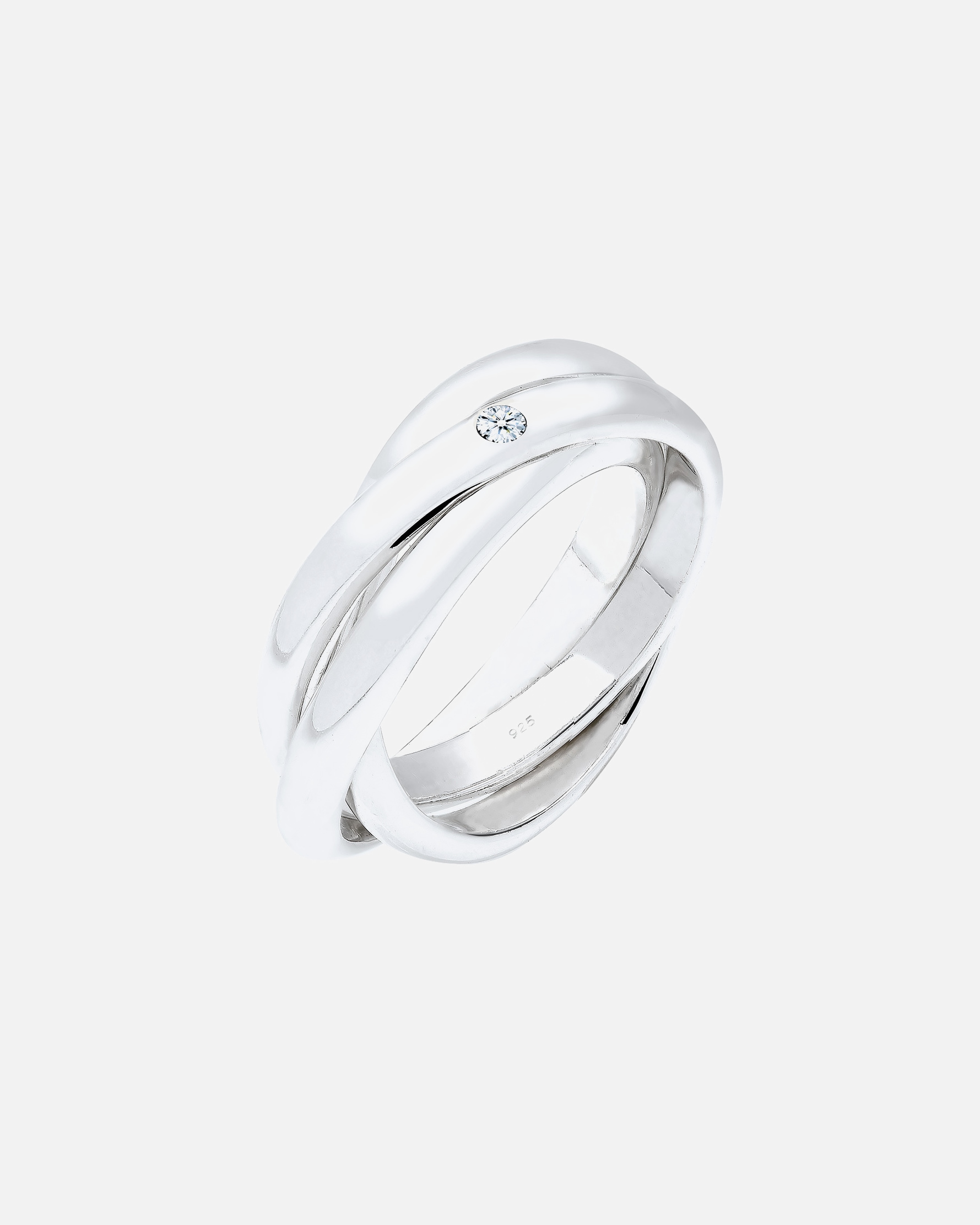 Ring für Weiblich Elli DIAMONDS Verlobungsring Diamant 0.03 ct. 925 Silber 56