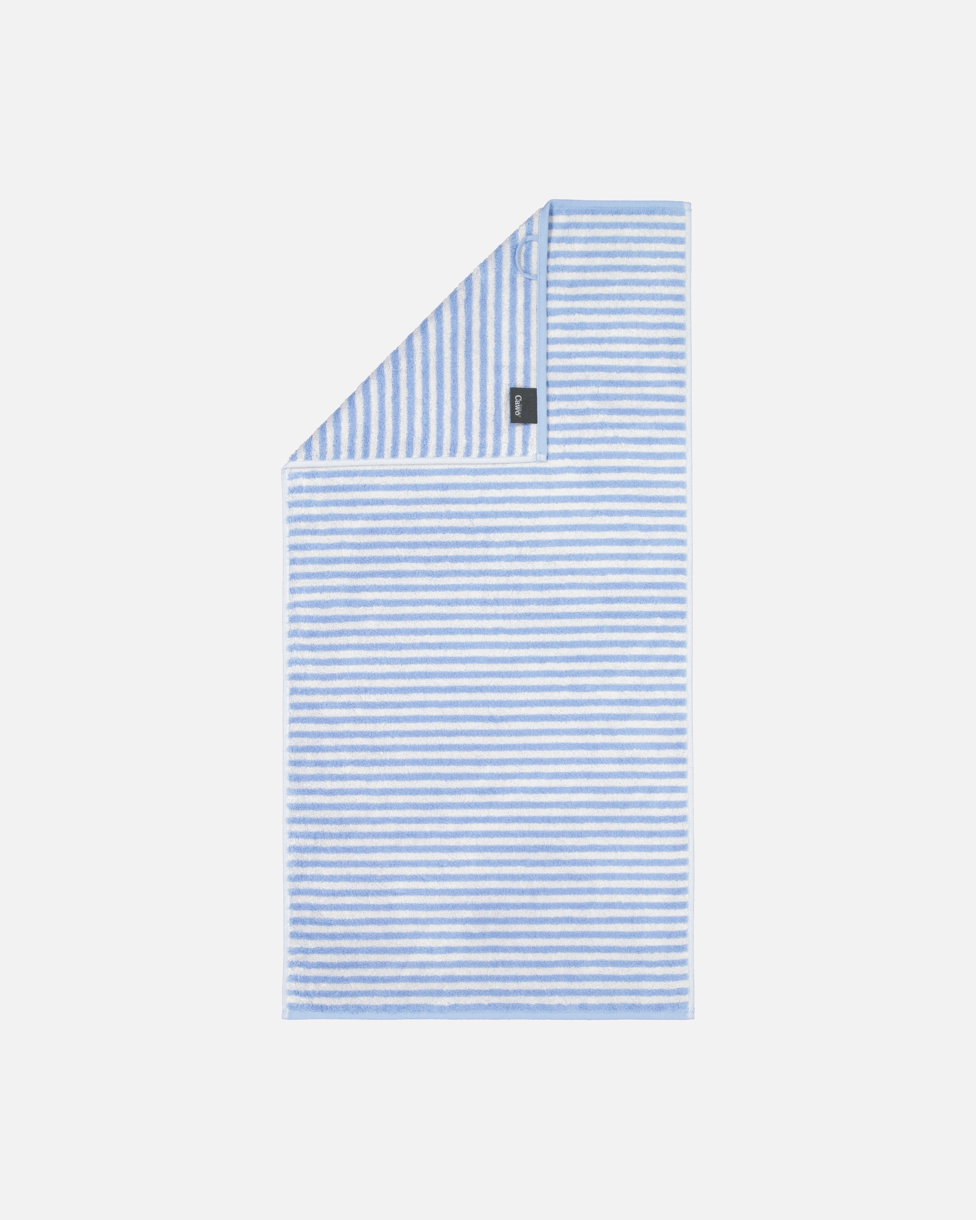 Handtuch für Unisex Cawö Cawö Handtücher Campus Ringel 955 sky - 10 Handtuch 50x100 cm