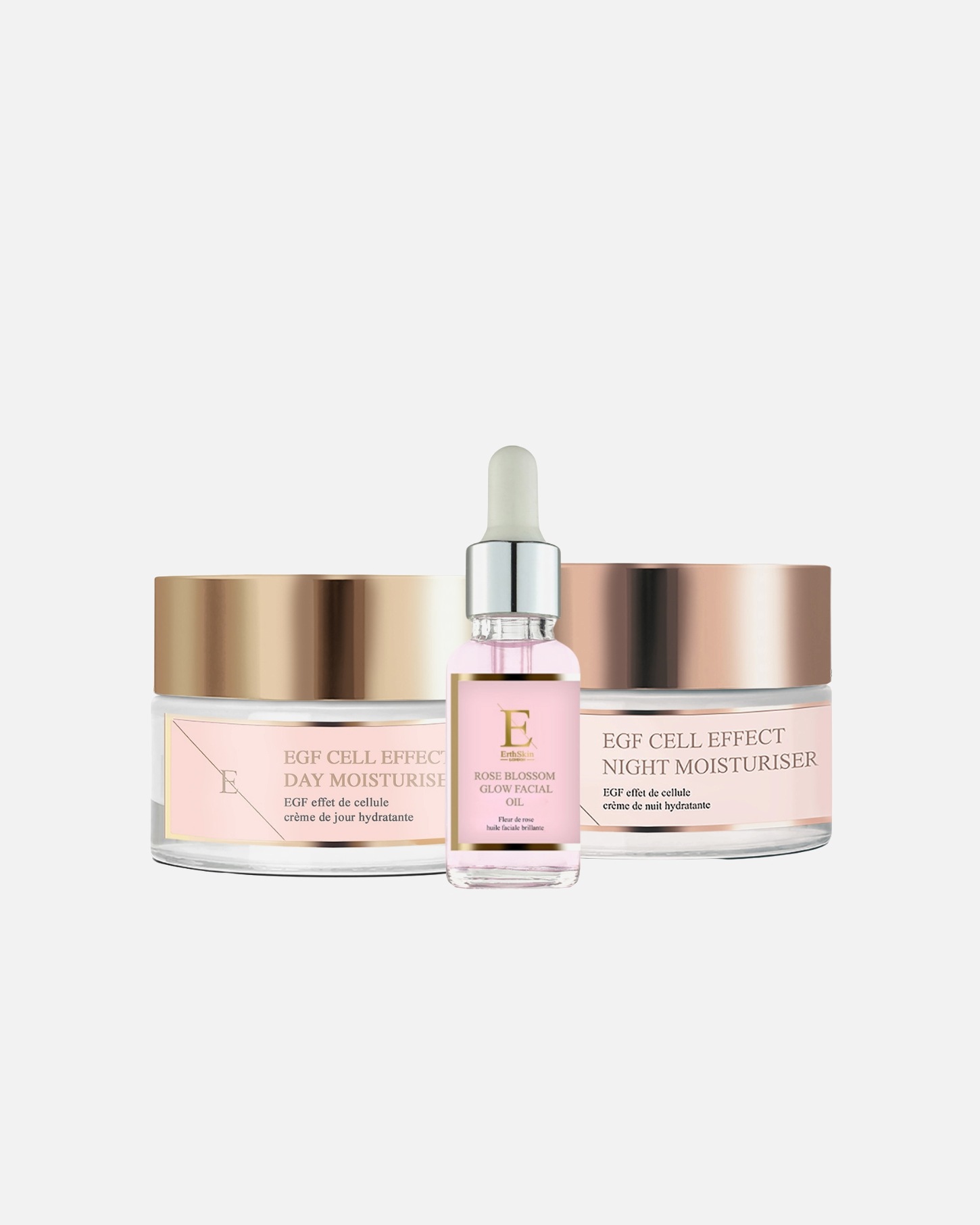 Gesichtspflegeset für Weiblich ErthSkin London EGF Radiance Tag- und Nachttrio 1 Stück