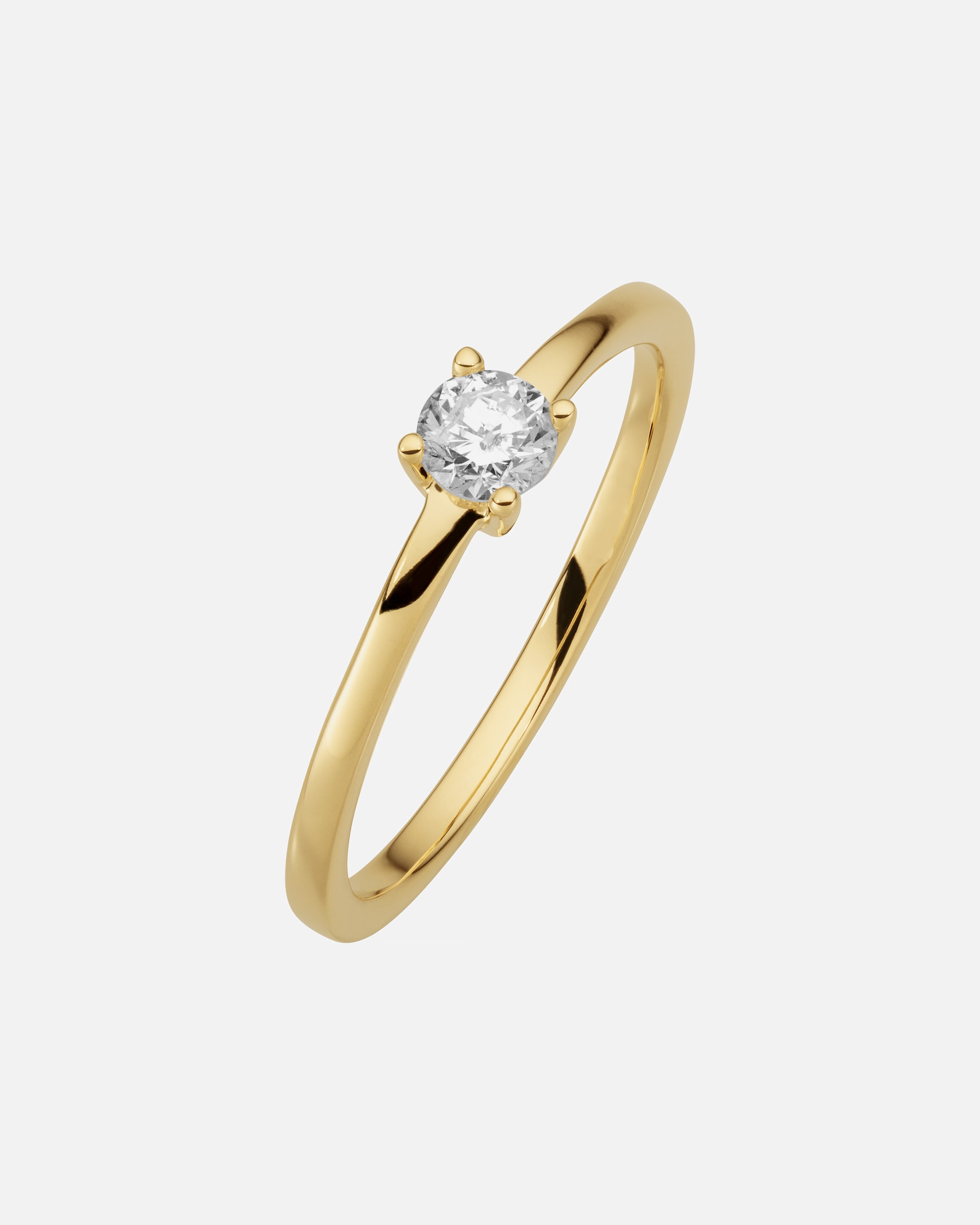 Ring für Weiblich Orolino Ring 585/- Gold Brillant weiß 0,25ct. 060 (19,1)