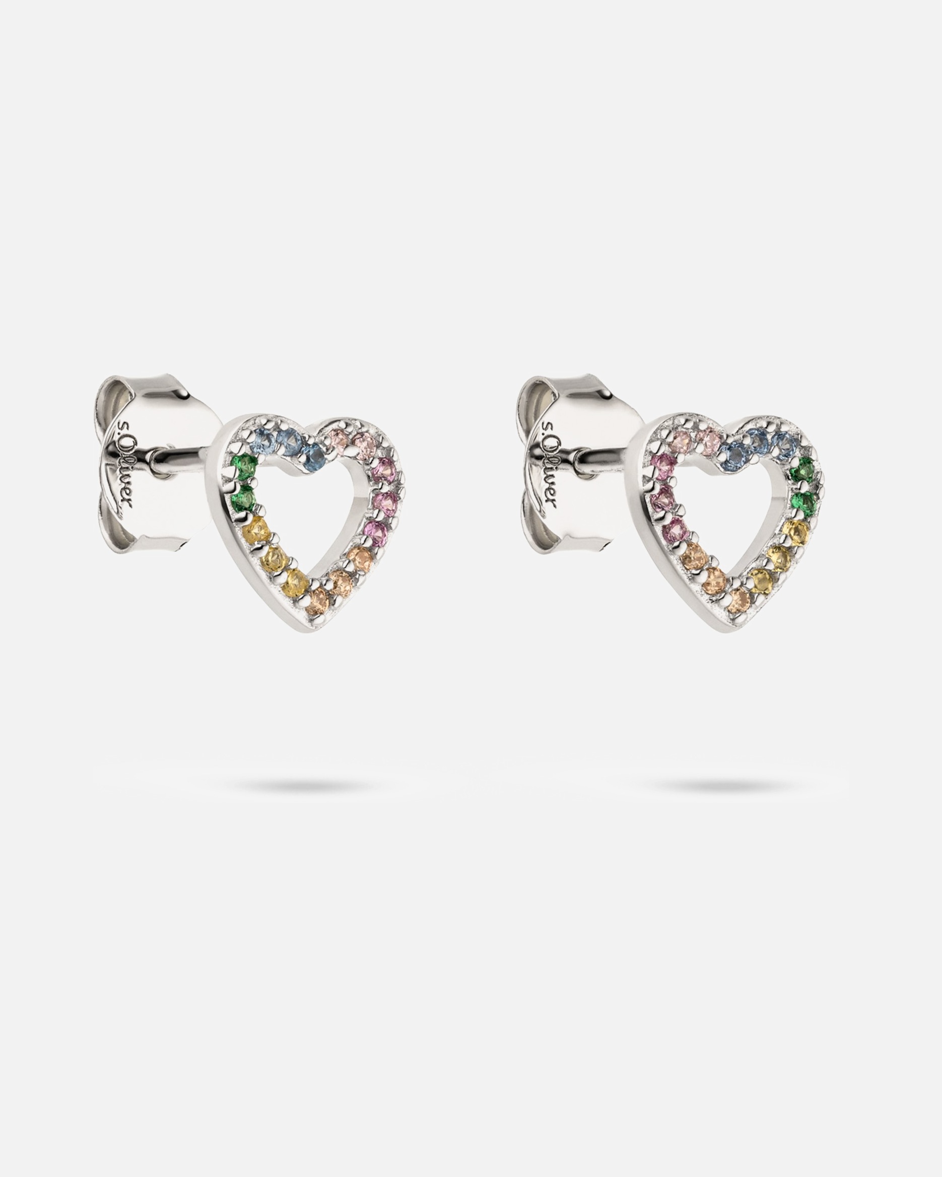 Ohrringe für Weiblich s.Oliver Ohrstecker 925er Silber One Size