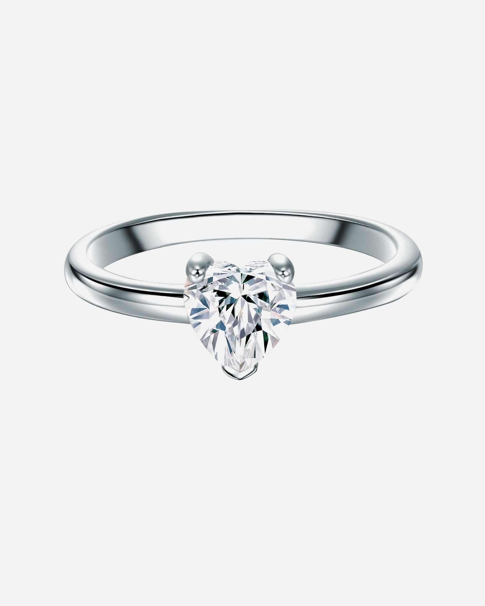 Ring für Weiblich Trilani Ring aus Sterling Silber in Silber mit Zirkonia 56