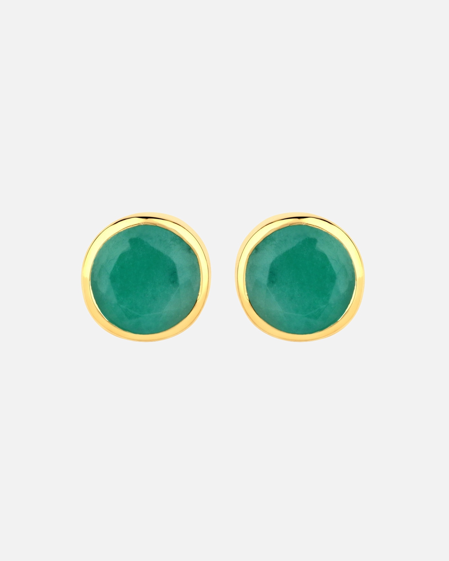 Ohrringe für Weiblich Rafaela Donata Ohrringe Sterling Silber Smaragd in Gelbgold 1 Stück
