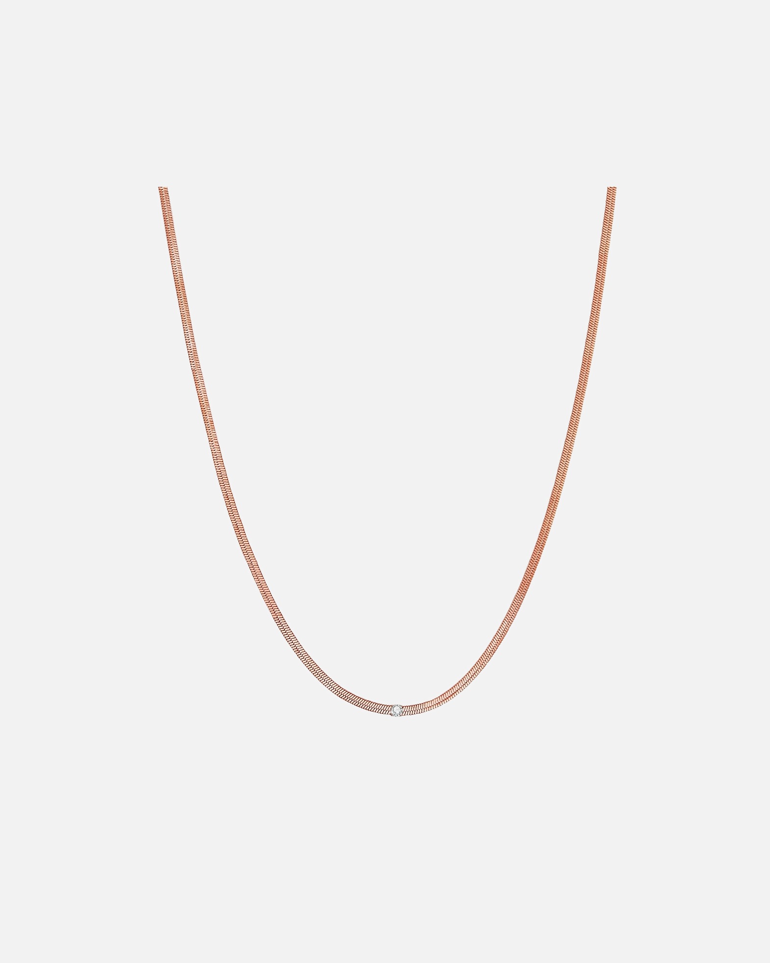 Halskette für Weiblich Glanzstücke München Halskette Sterling Silber Zirkonia in Roségold 1 Stück