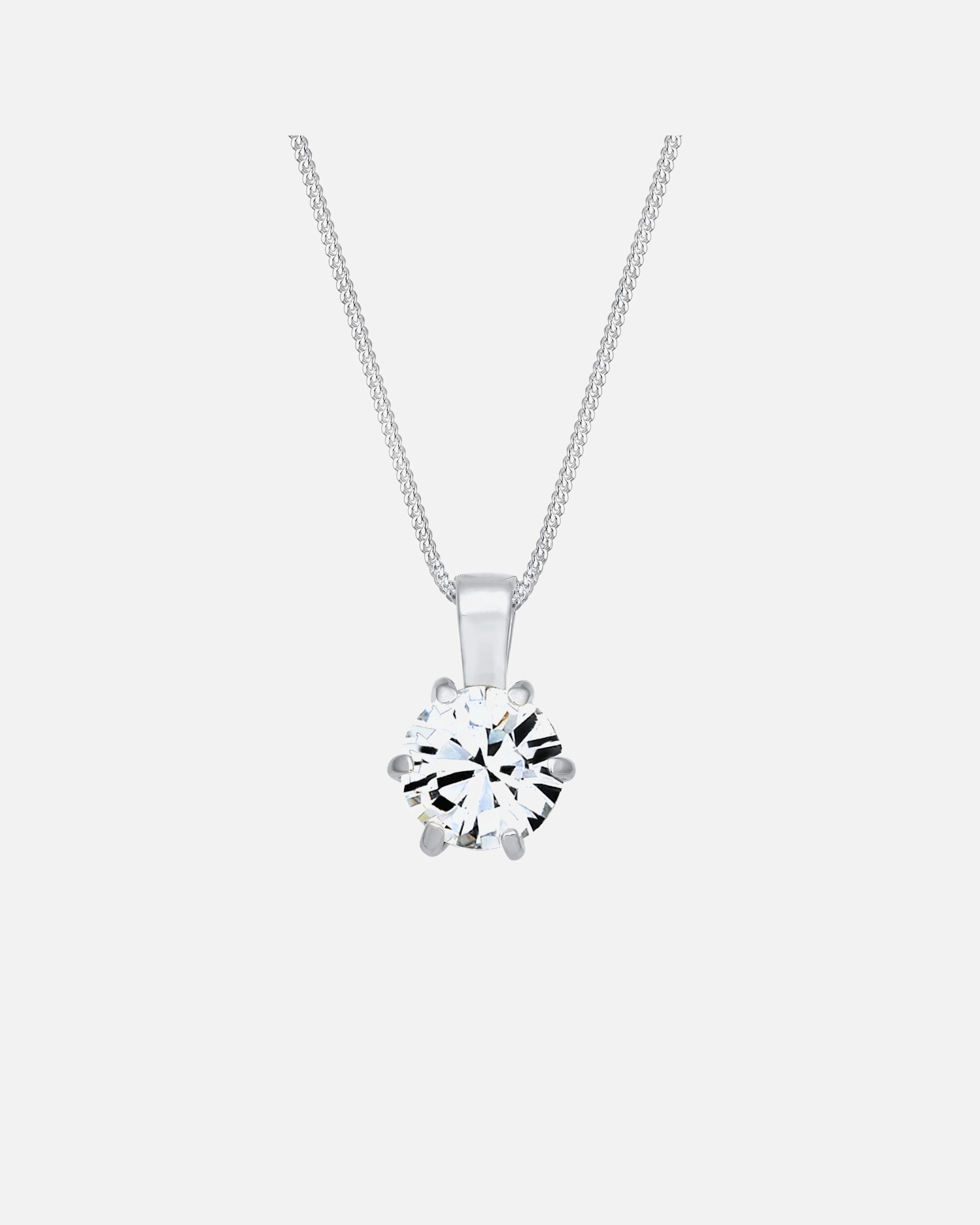 Halskette für Weiblich Elli Panzerkette Basic 925 Sterling Silber, mit Kristallen von Swarovski® 1 Stück