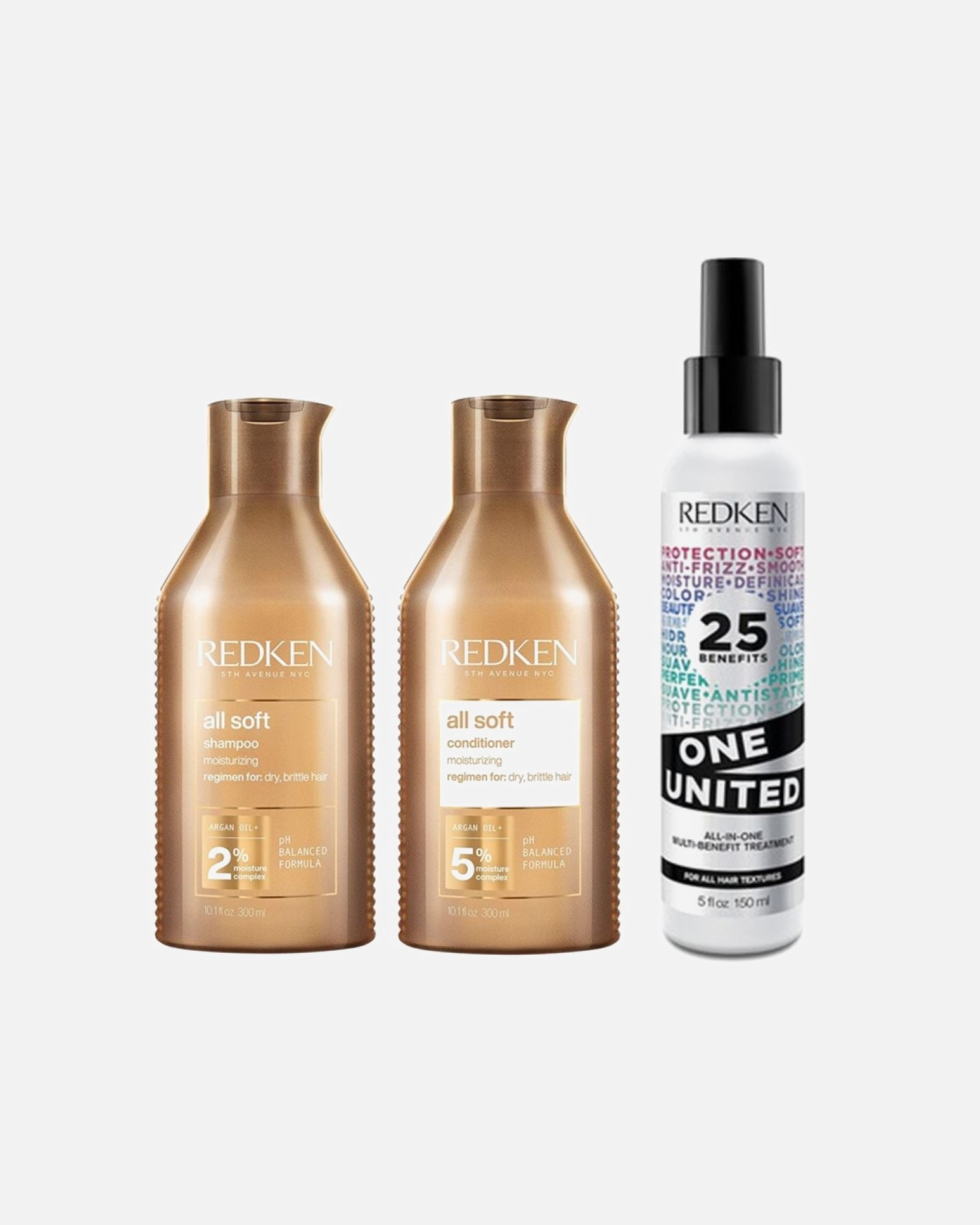 Haarpflegeset für Weiblich Redken All Soft Bundle One United 1 Stück