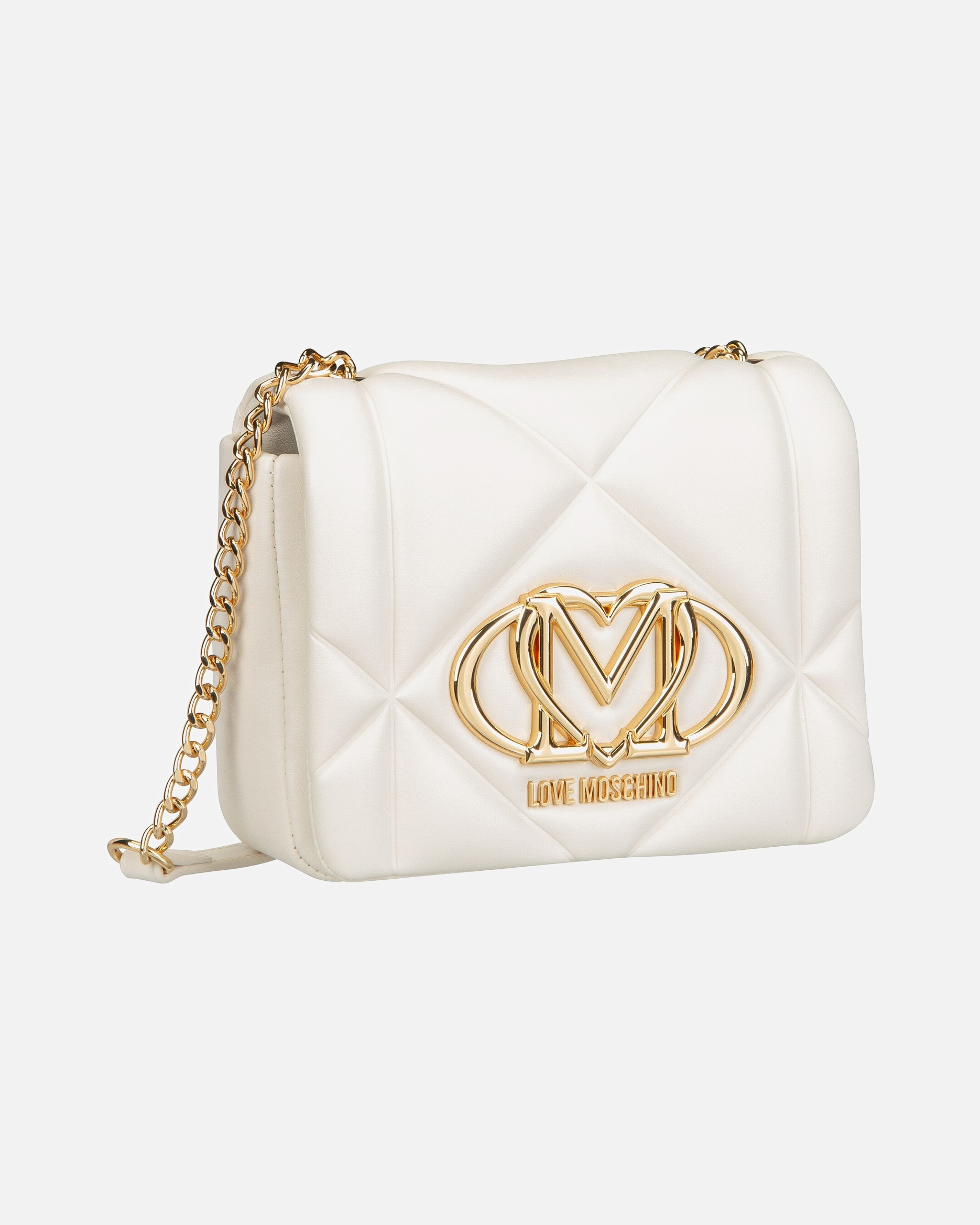 Umhängetasche für Weiblich Love Moschino Umhängetasche Embossed Q Ivory