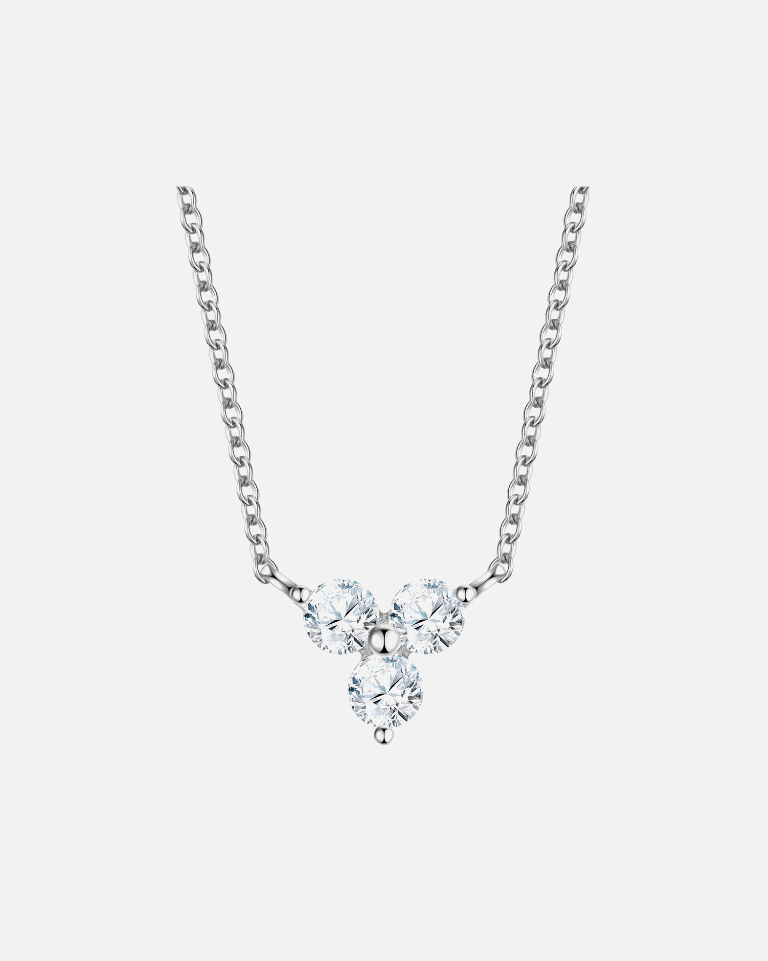Halskette für Weiblich Glanzstücke München Halskette aus Sterling Silber in Silber mit Zirkonia 1 Stück