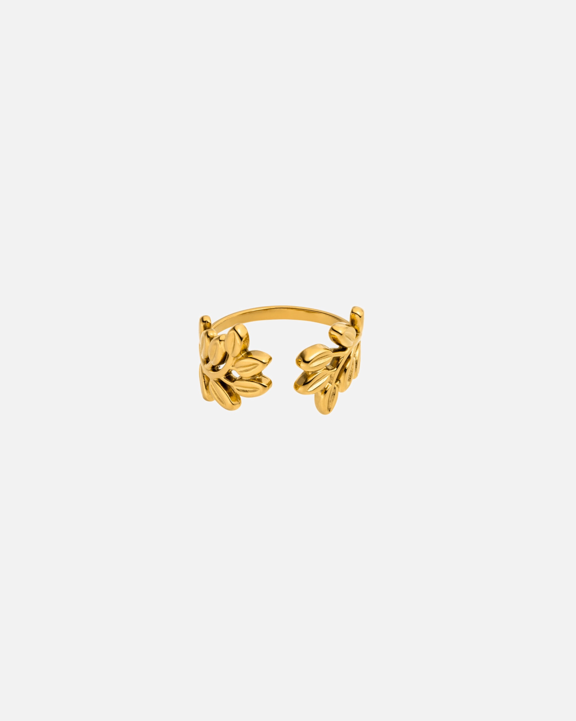 Ring für Unisex Purelei Leaf Ring 100% Edelstahl Gold