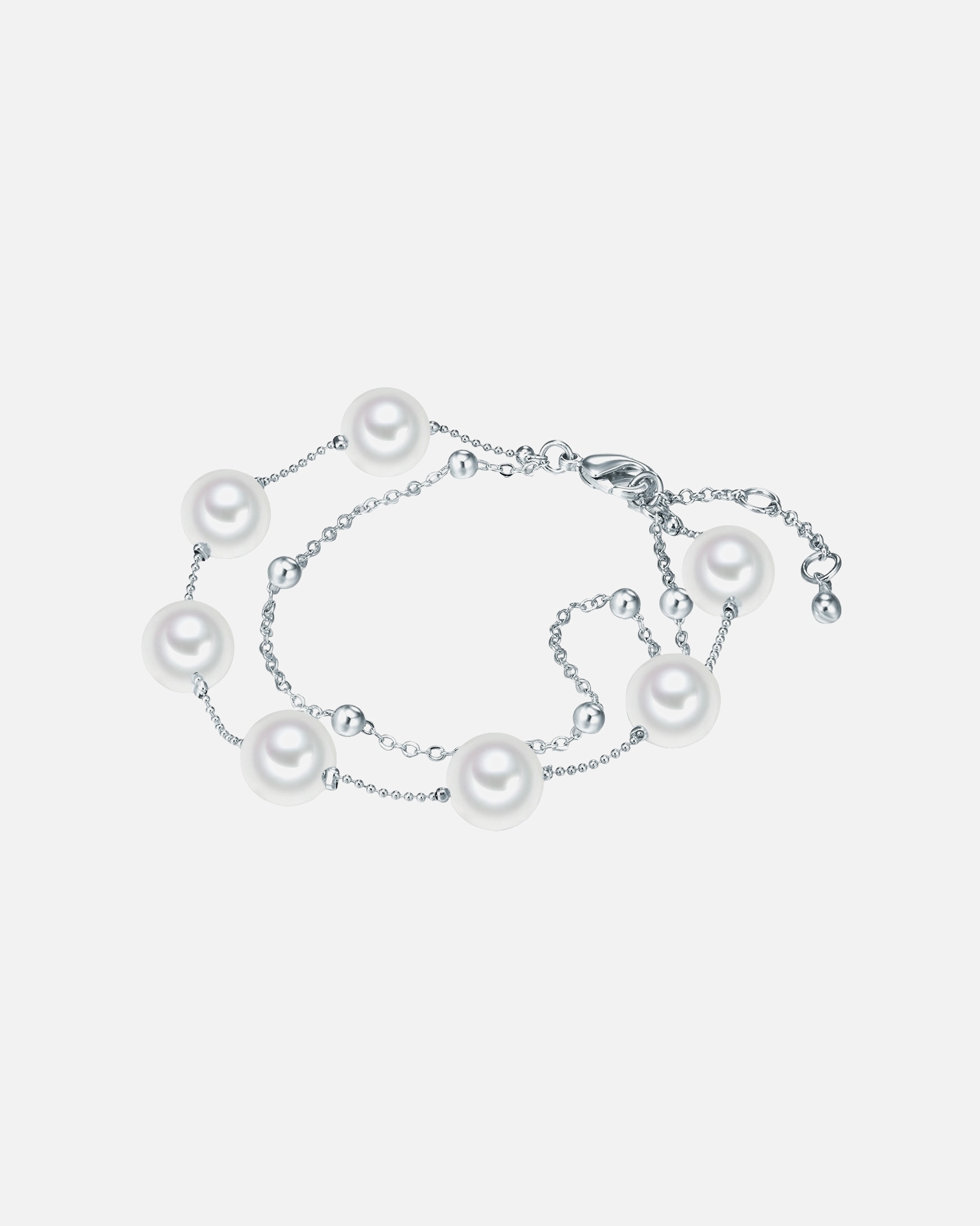 Armband für Weiblich Lulu & Jane Armband Messing Muschelkernperle in Silber 1 Stück