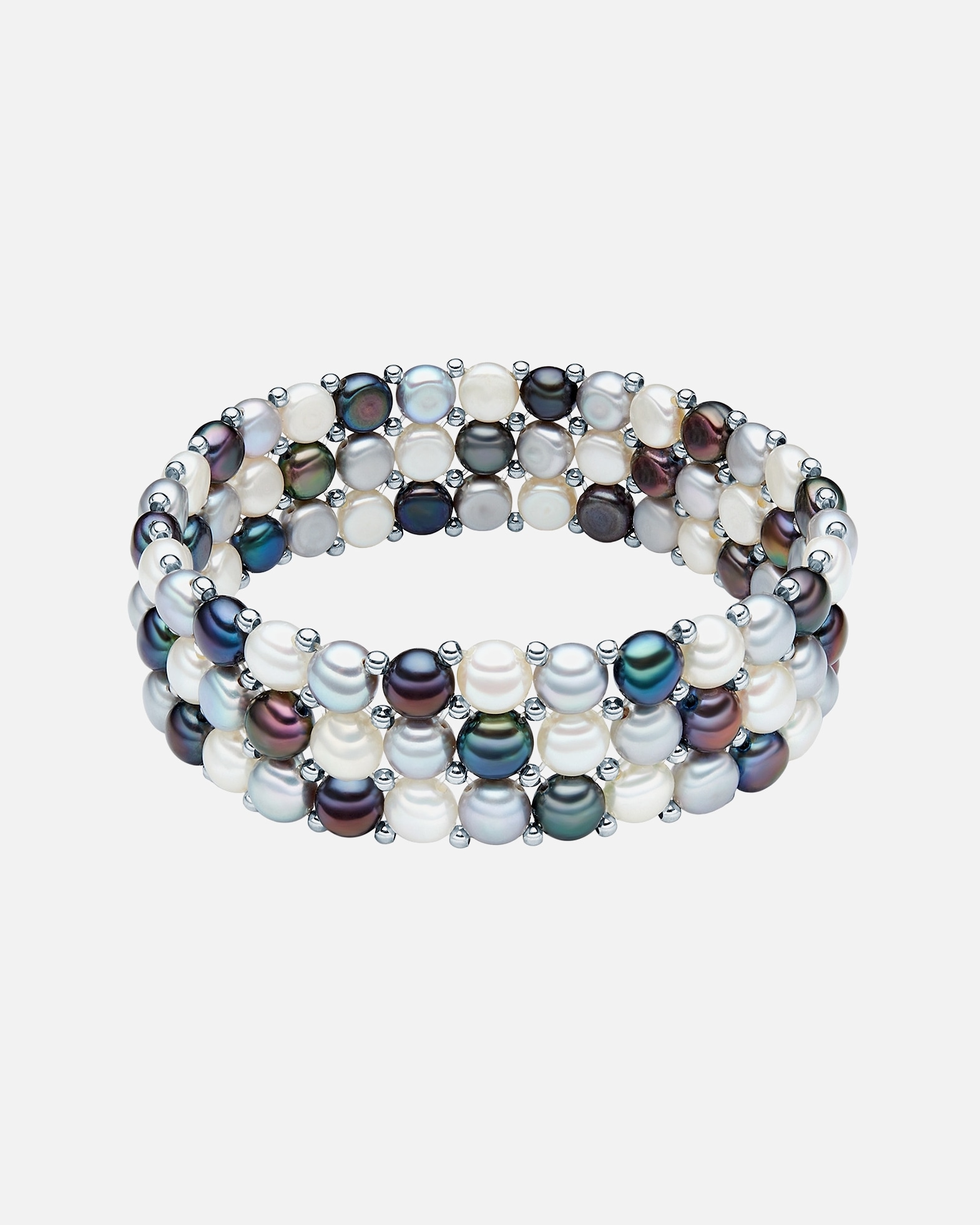 Armband für Weiblich Valero Pearls Armband Süßwasser-Zuchtperle multicolor 1 Stück