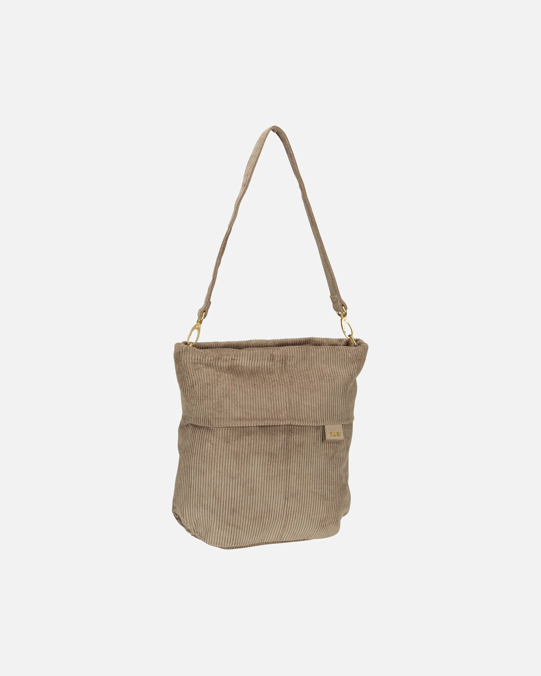 Handtasche für Weiblich ZWEI Handtasche Mademoiselle M90 Cord/Mocca