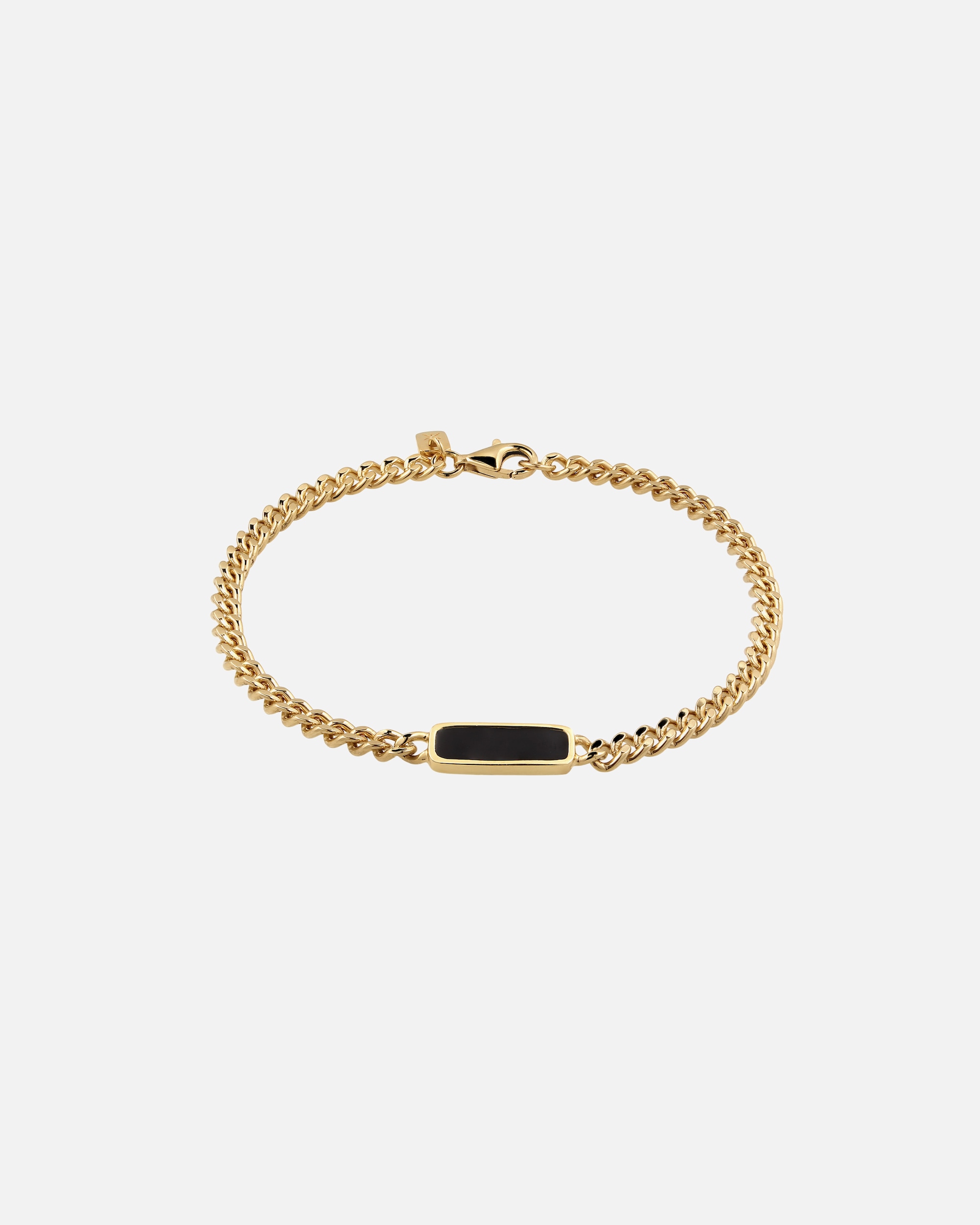 Armband für Männlich KUZZOI Emaille 925 Sterling Silber goldfarben