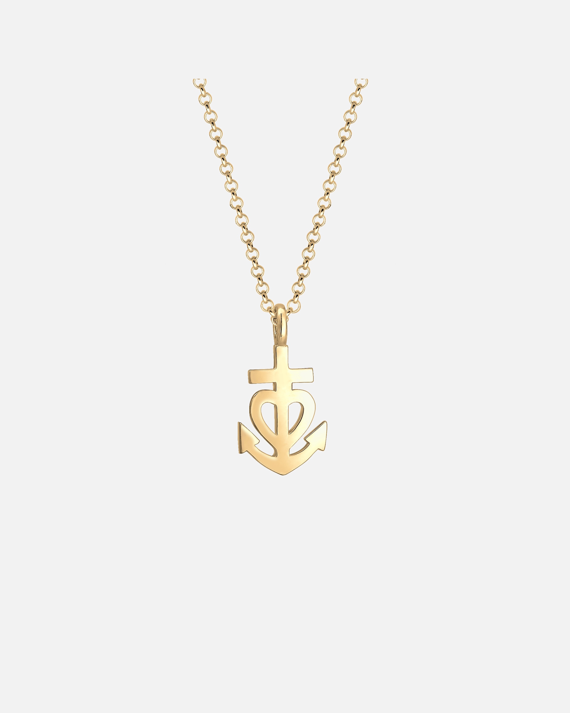 Halskette für Weiblich Elli Erbskette Anker Herz Kreuz Anhänger 925er Silber 1 Stück