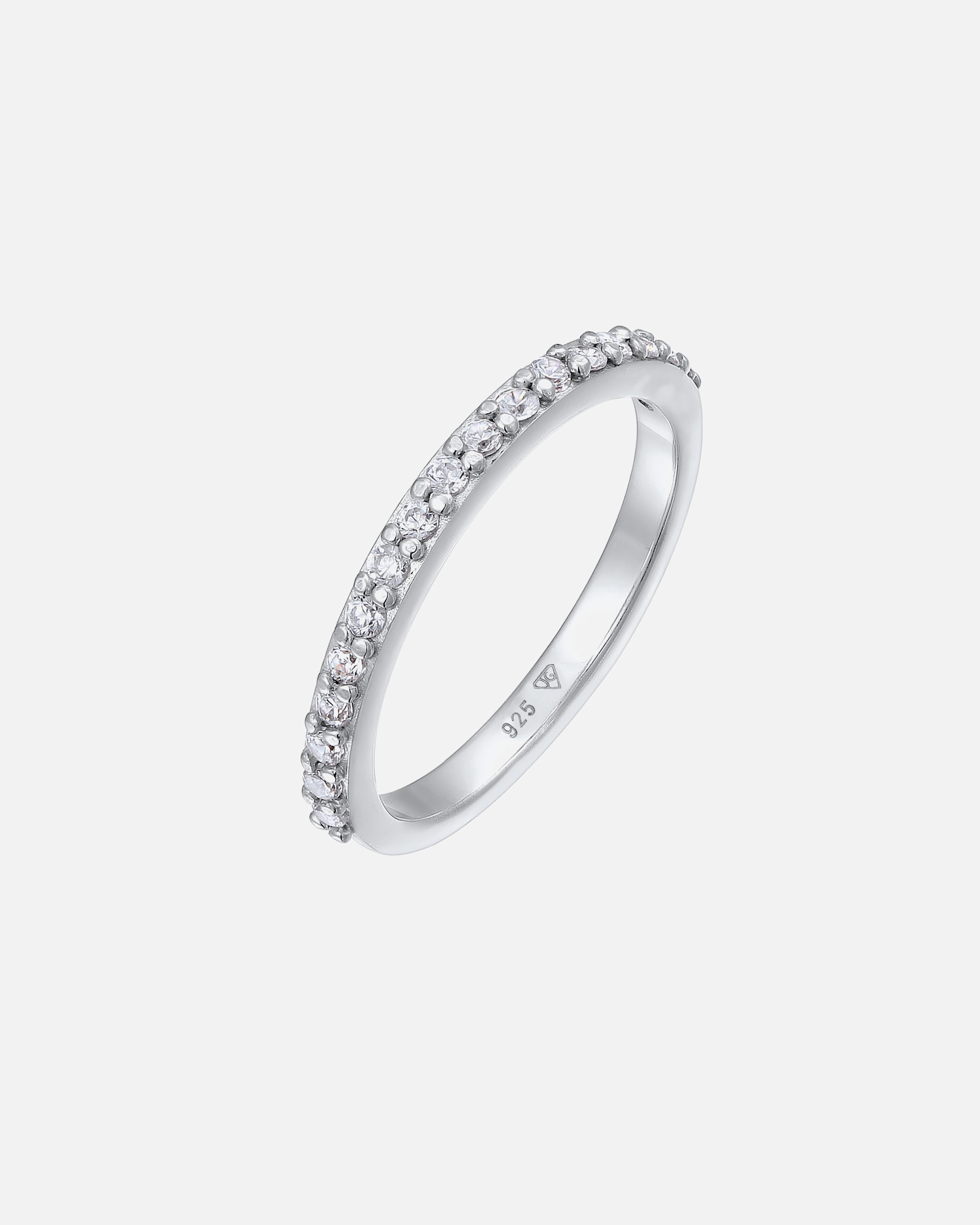 Ring für Weiblich Elli DIAMONDS Laborgezüchteter Diamant Weiß (0.068 ct) 925 Sterling Silber 1 Stück