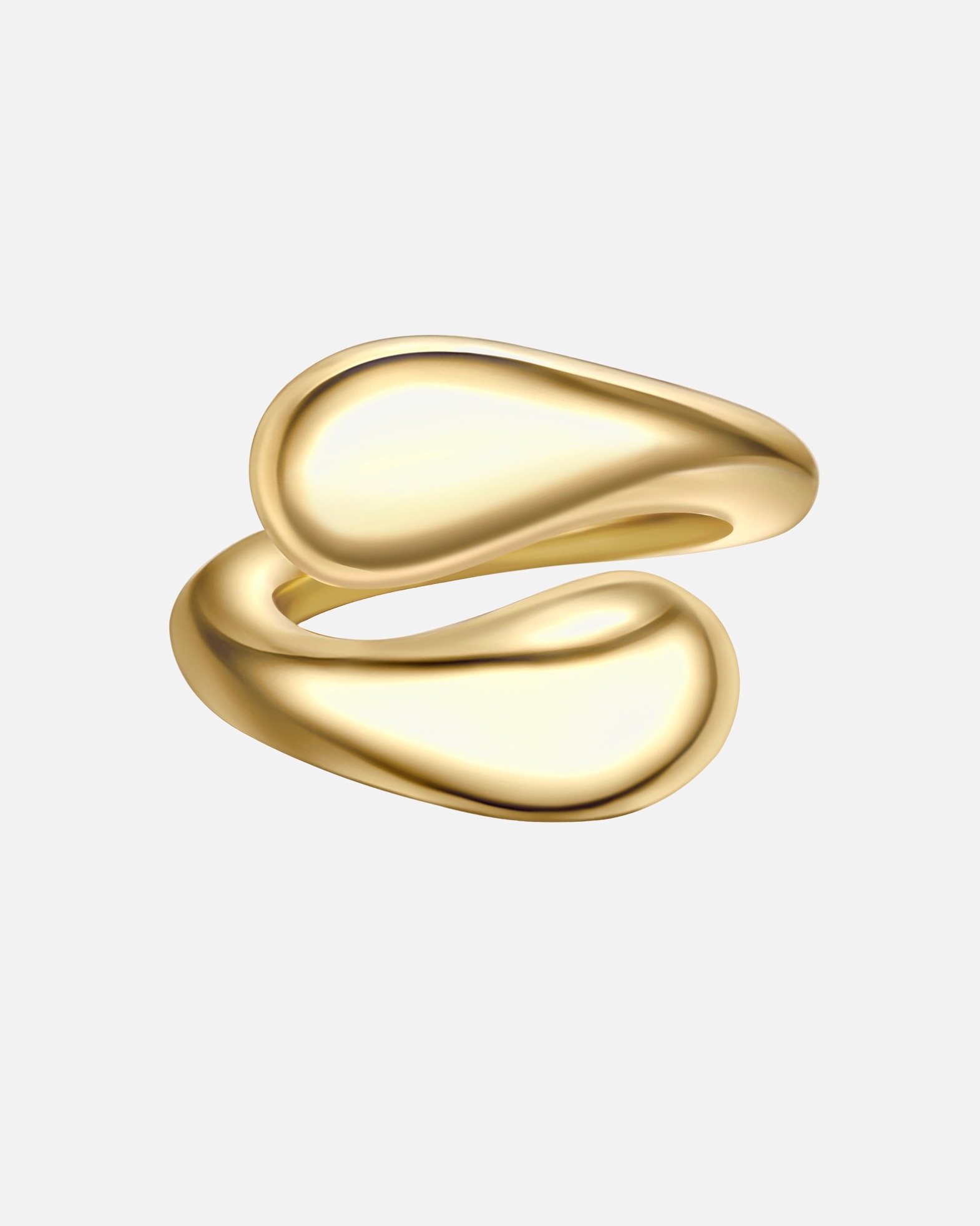 Ring für Weiblich Yokoamii Ring aus Metall-Legierung in gelbgold 50