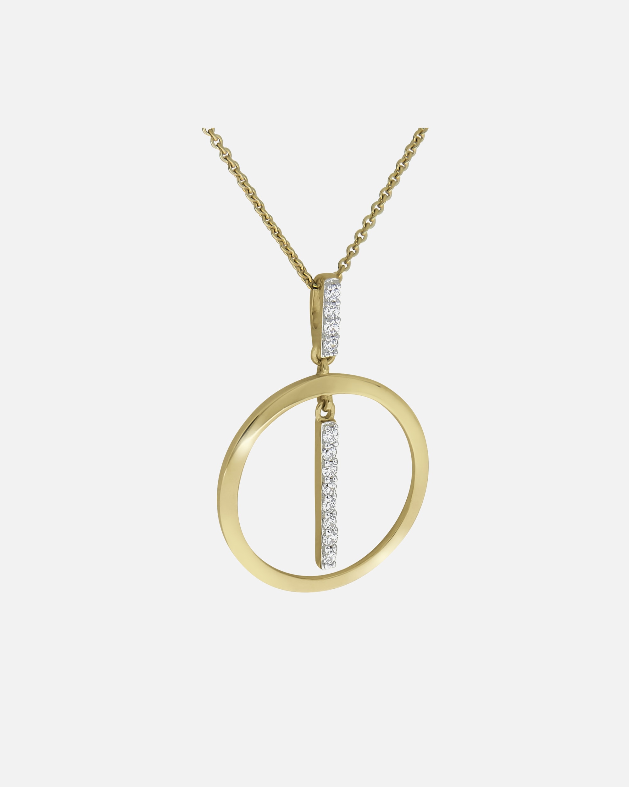 Halskette für Weiblich Celesta Halskette 375/- Gold Zirkonia weiß 42/45cm