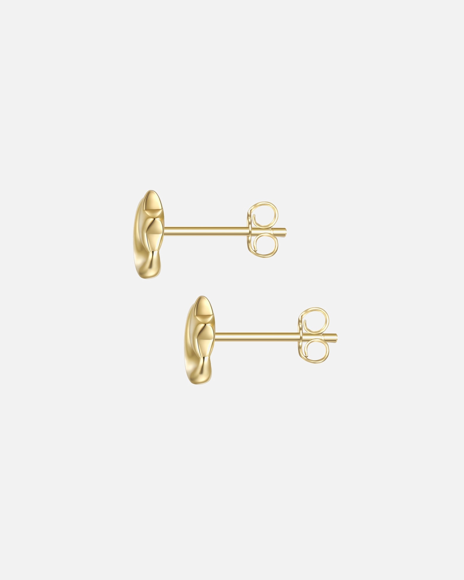 Ohrringe für Weiblich Glanzstücke München Ohrstecker Mond/Stern aus Sterling Silber in gelbgold 7,2 mm