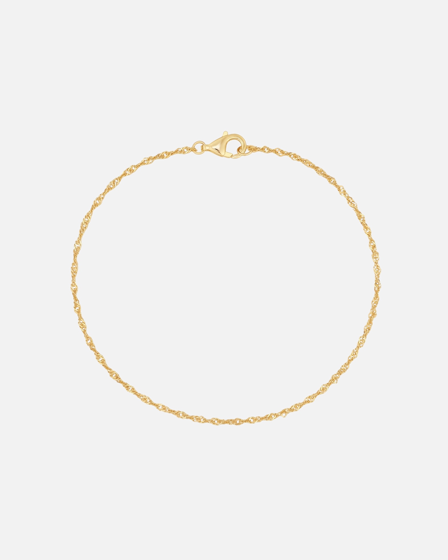 Armband für Weiblich Rafaela Donata Armband aus Sterling Silber in Gelbgold 17 cm
