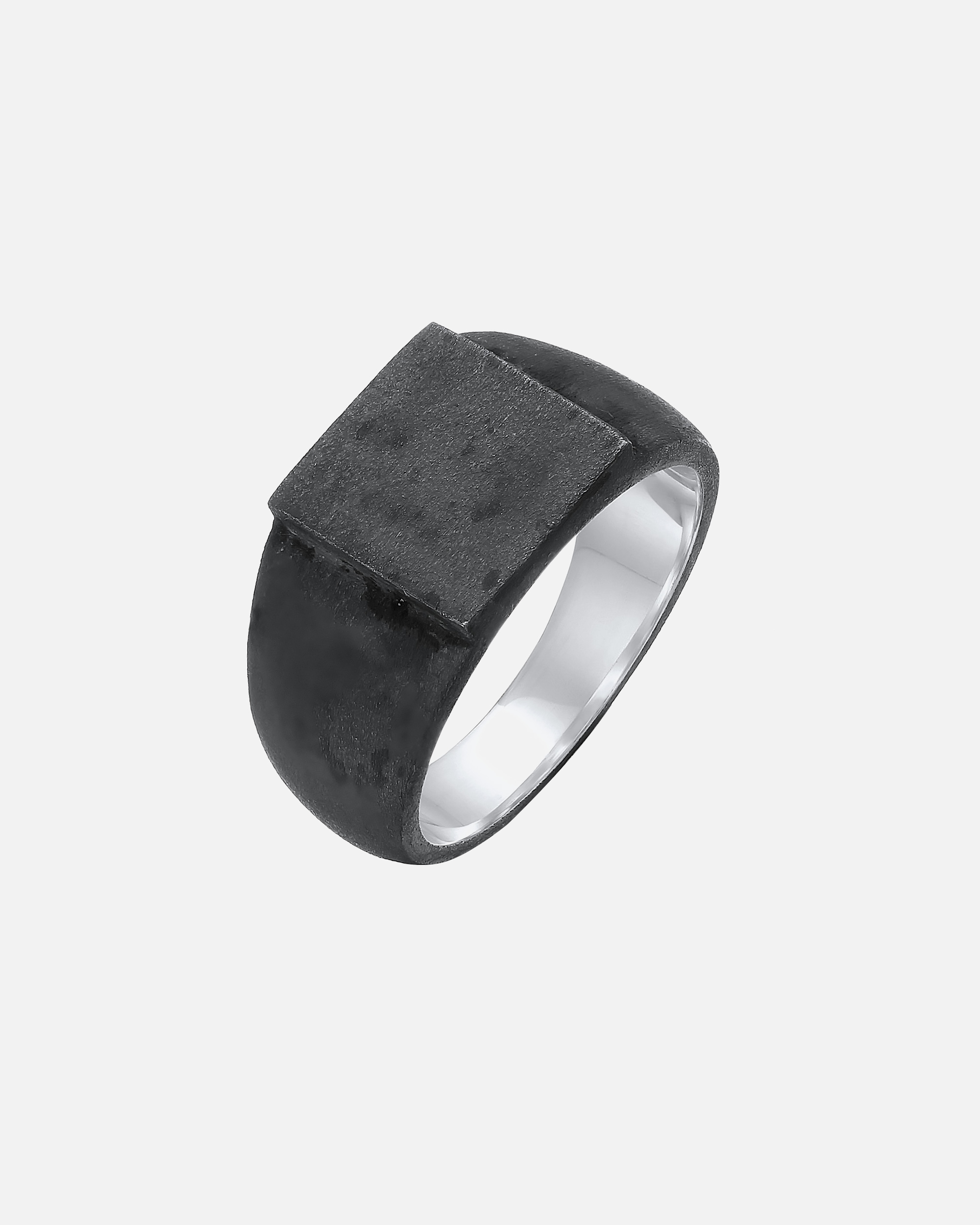 Ring für Männlich KUZZOI Siegelring Herren Rechteckig Glanz 925 Silber 1 Stück