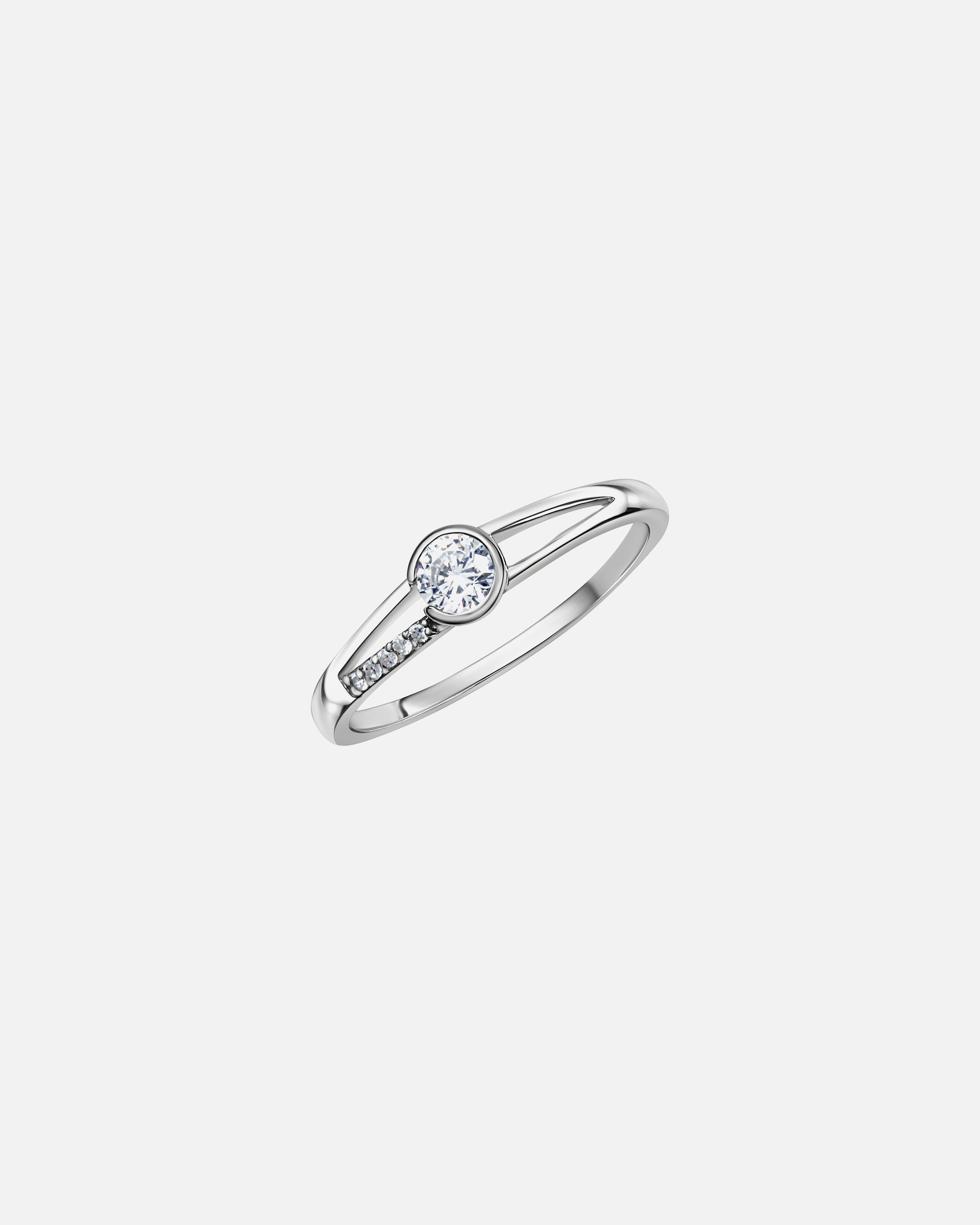 Ring für Weiblich Fascination by Ellen K. Ring 375/- Gold Zirkonia weiß 054 (17,2)