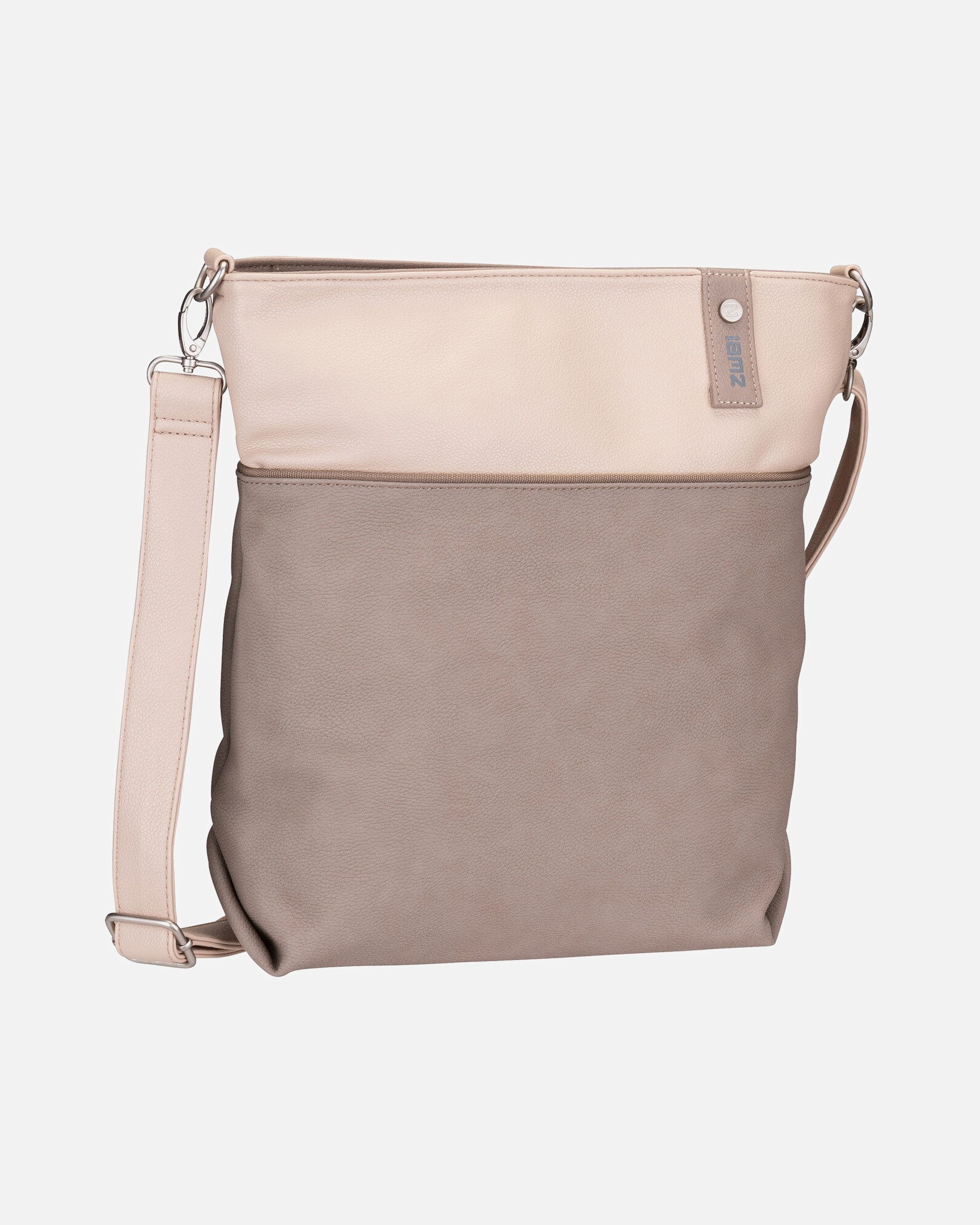 Umhängetasche für Weiblich ZWEI Beuteltasche Jana J12 Nubuk/Cappucino