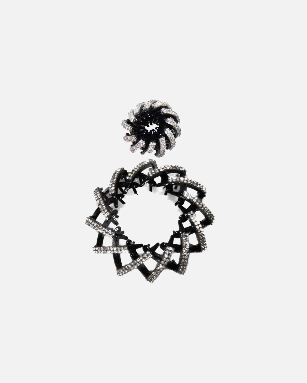 Haargummi für Unisex SOHO Pferdeschwanz Haar Spirale Silber