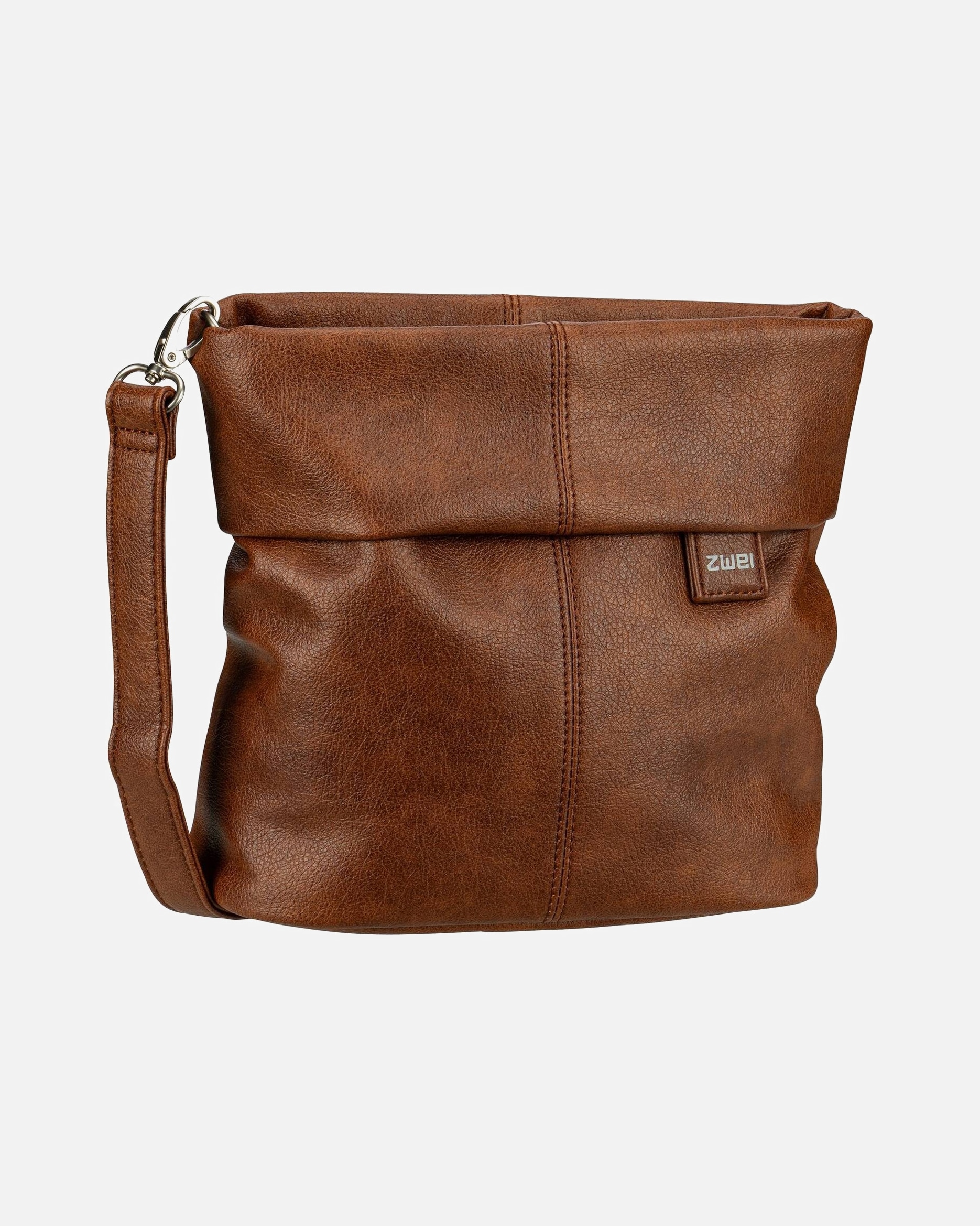 Umhängetasche für Weiblich ZWEI Umhängetasche Mademoiselle M8 Canvas Cognac