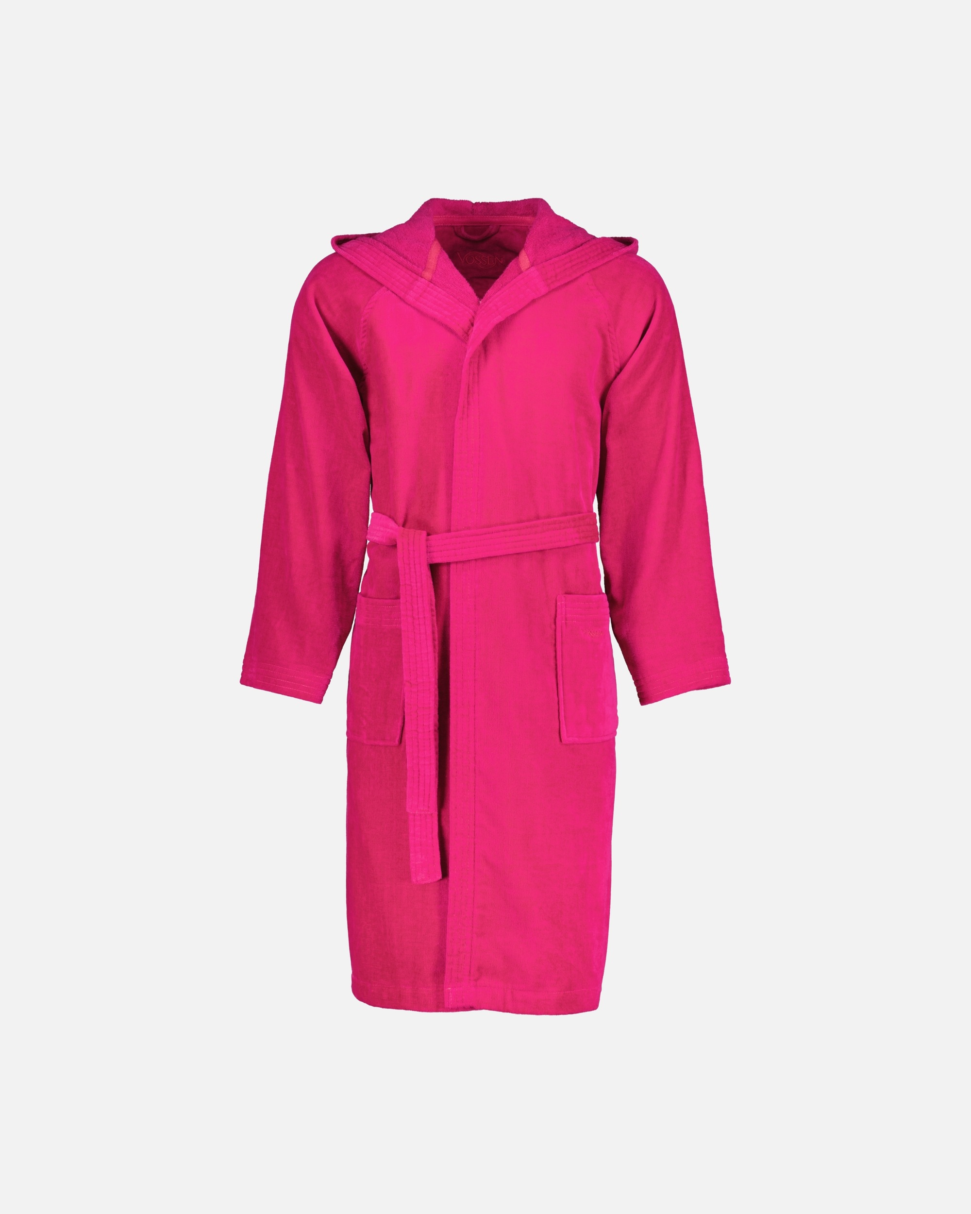 Bademantel für Unisex Vossen Vossen Bademäntel unisex Kurzmantel mit Kapuze Texas cranberry - 3770 S