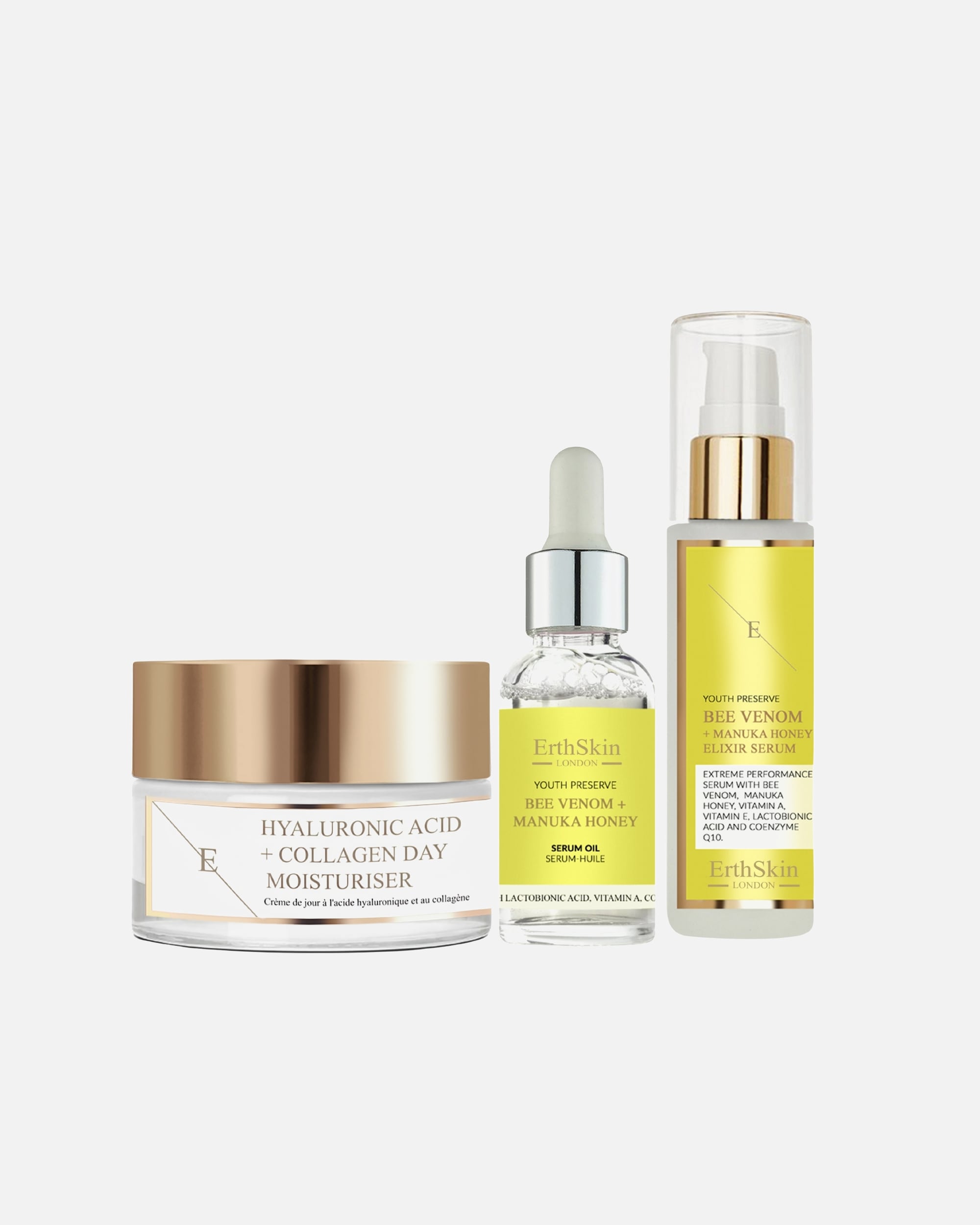 Gesichtspflegeset für Weiblich ErthSkin London Bienen-Strahlen-Trio-Set 1 Stück