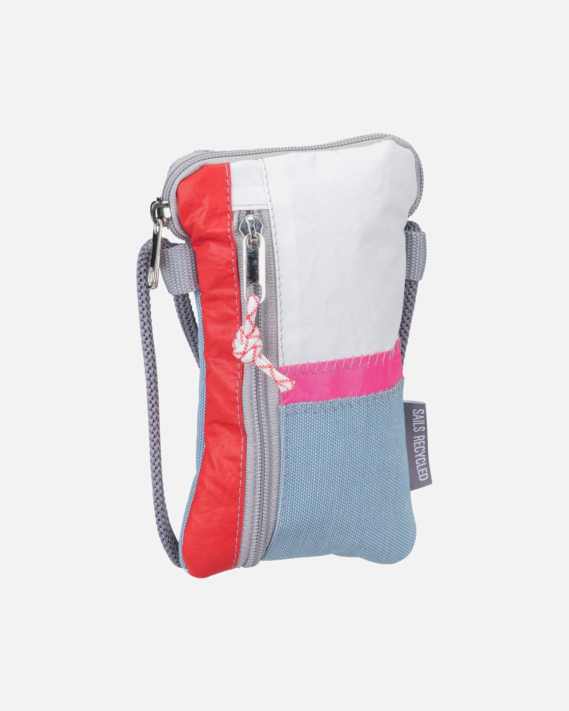 Umhängetasche für Unisex 360Grad Handytasche Nautik Lütt Weel-Weiß/Hellblau/Rot/Pink