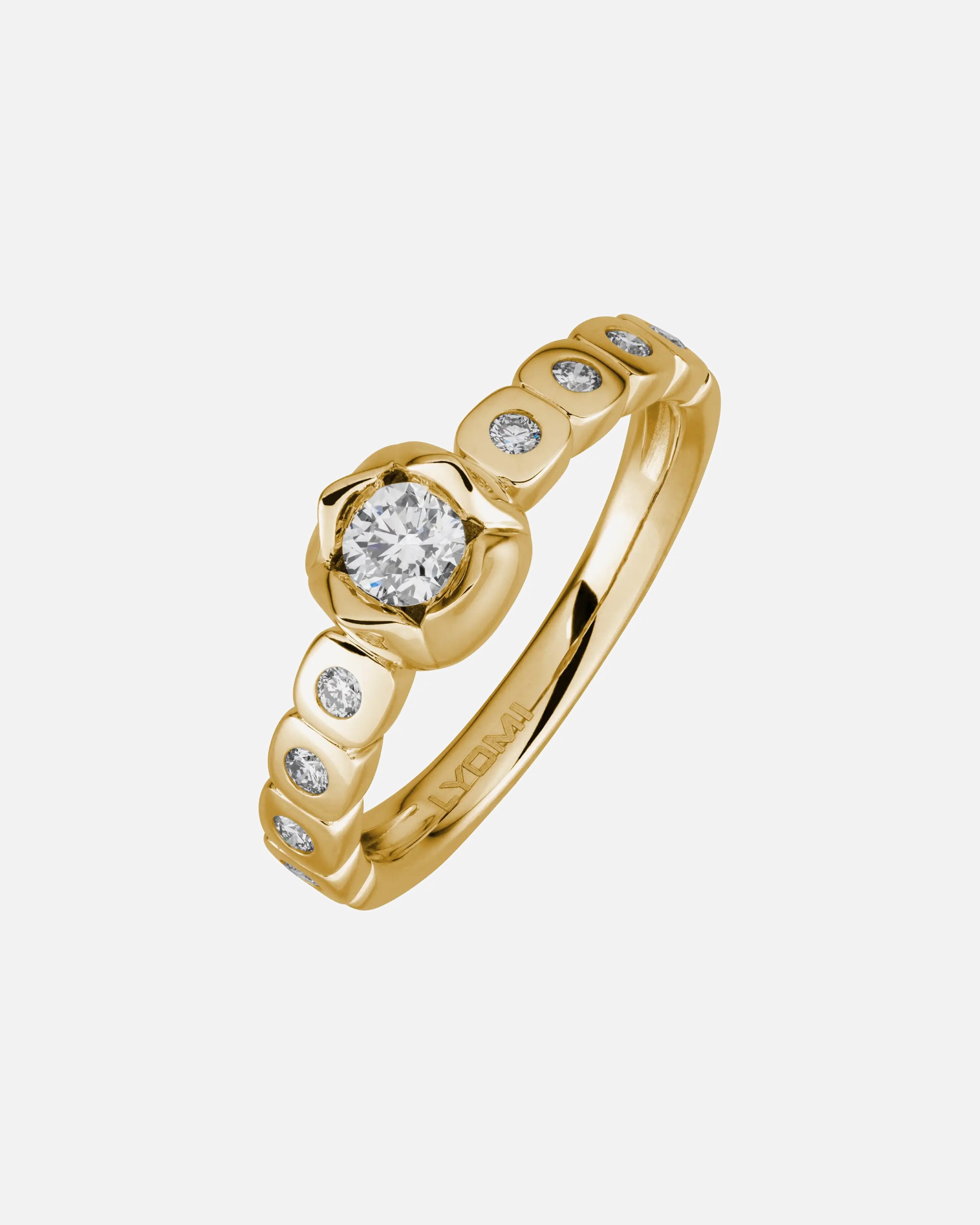 Ring für Weiblich Lyomi Default Brand Line Ring 585/- Gold Diamant Lab Grown weiß 0,41ct. 050 (15,9)
