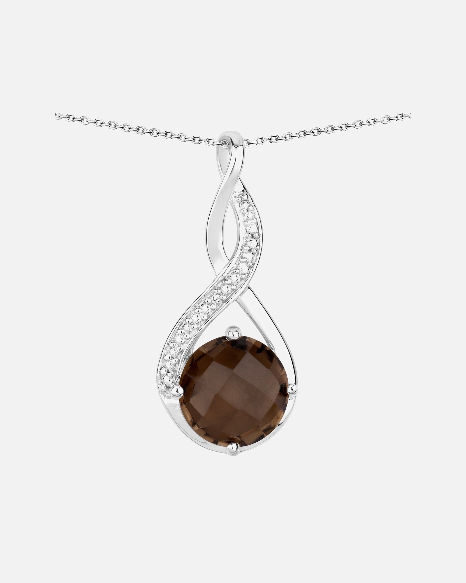 Halskette für Weiblich Rafaela Donata Kette Sterling Silber Kristallquarz in Silber 1 Stück