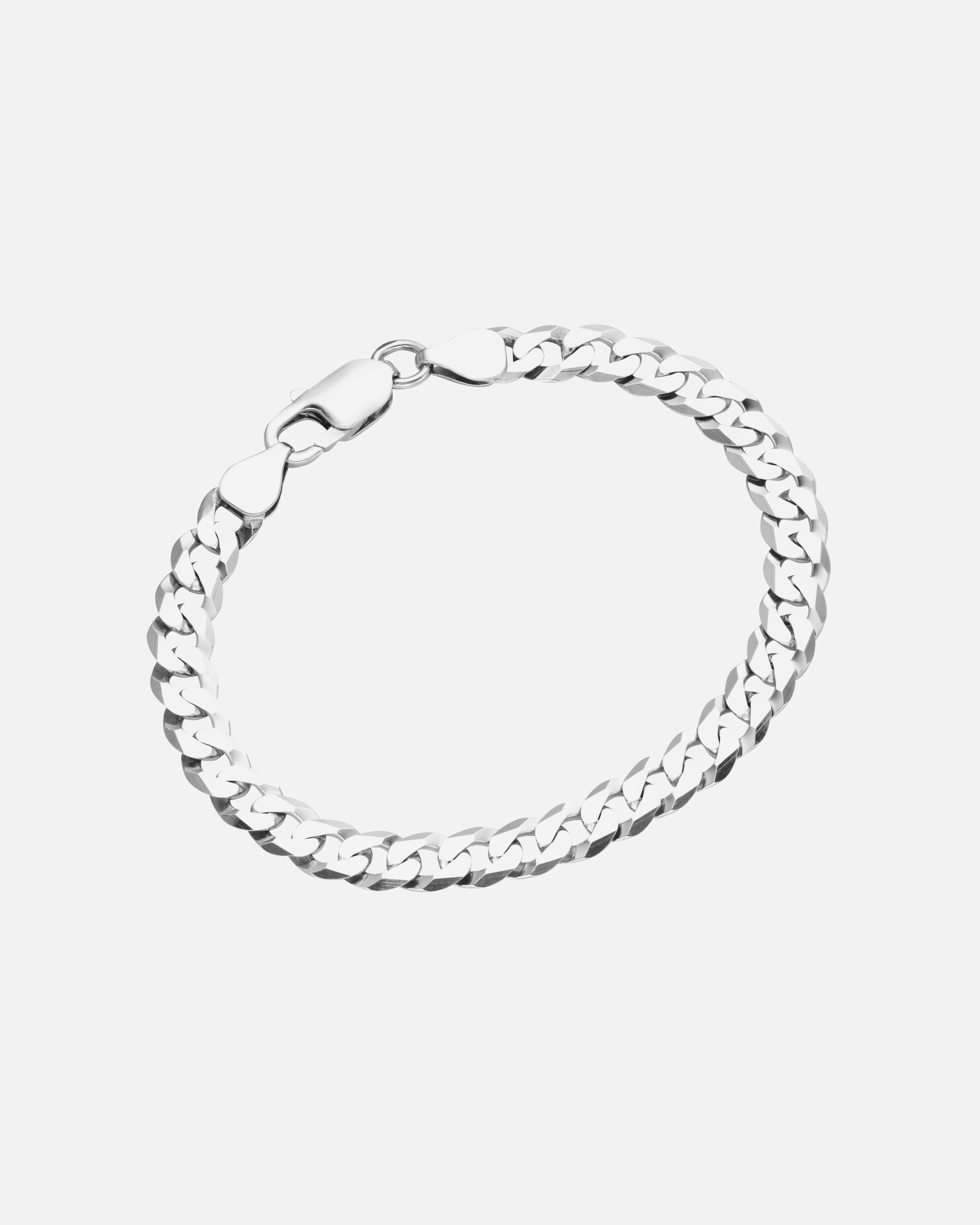 Armband für Weiblich Smart Jewel Armband Panzerkette diamantiert, massiv, Silber 925 19 cm