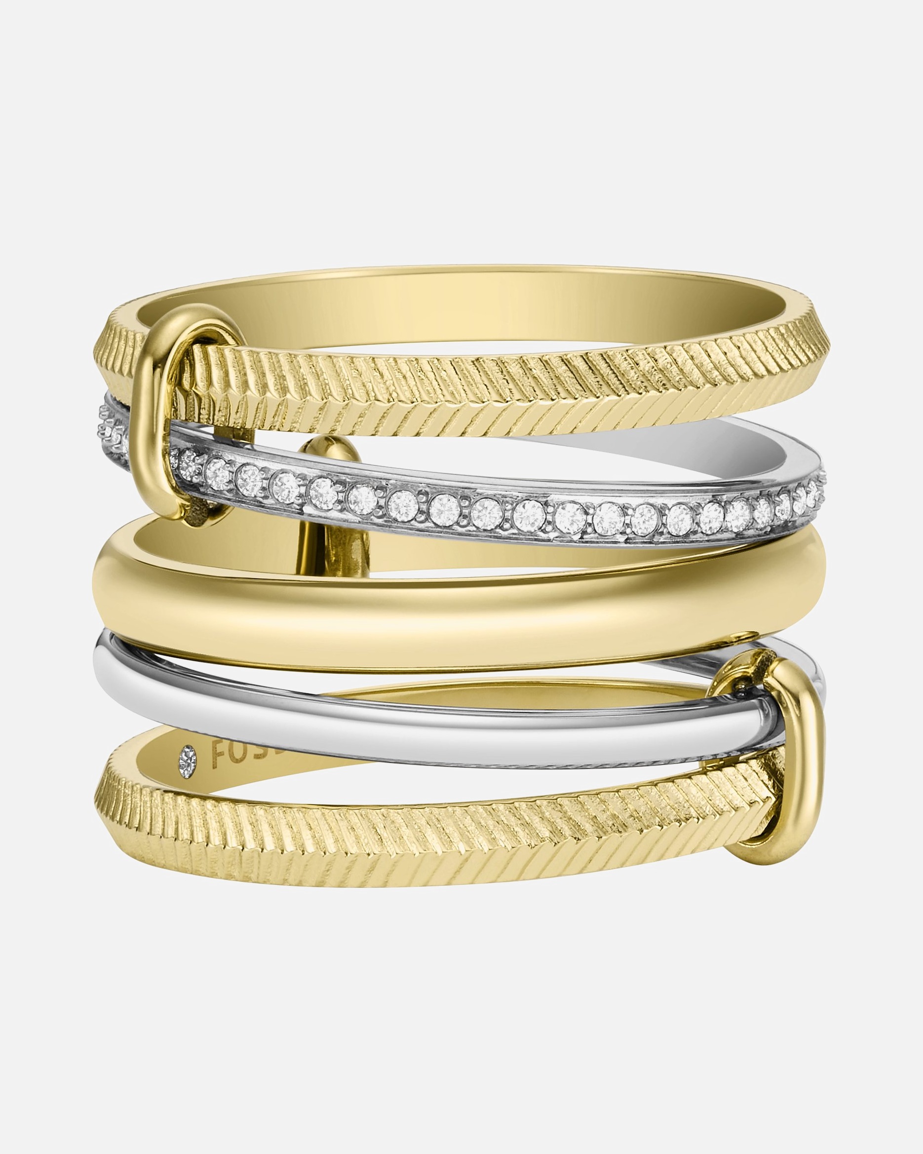 Ring für Weiblich Fossil Damenring Edelstahl 55