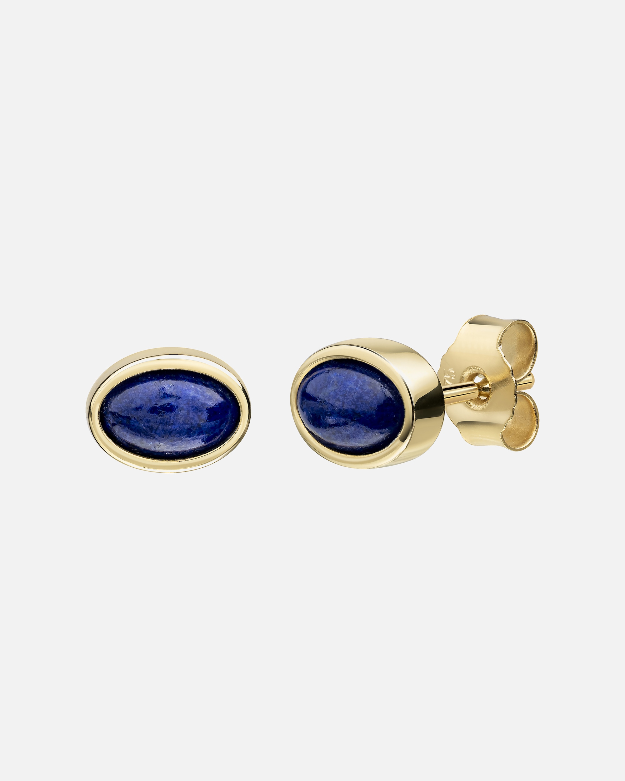 Ohrringe für Weiblich Celesta Ohrstecker 375 Gelbgold Lapis 375/- Gold Lapislazuli blau gelb vergoldet