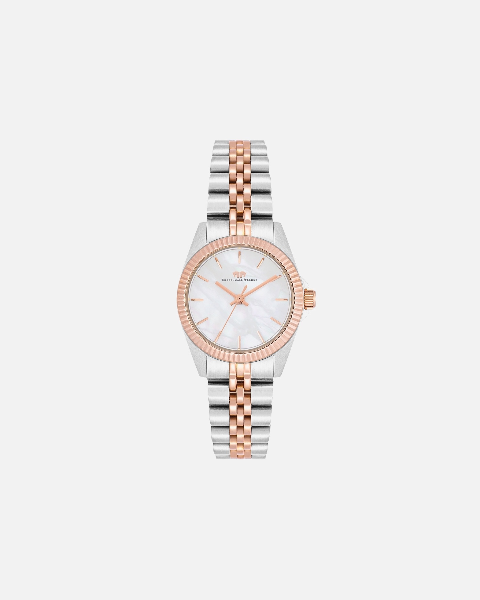 Uhr für Weiblich Rhodenwald & Söhne Armband-Uhr Cassina aus Edelstahl in silber/roségold 1 Stück