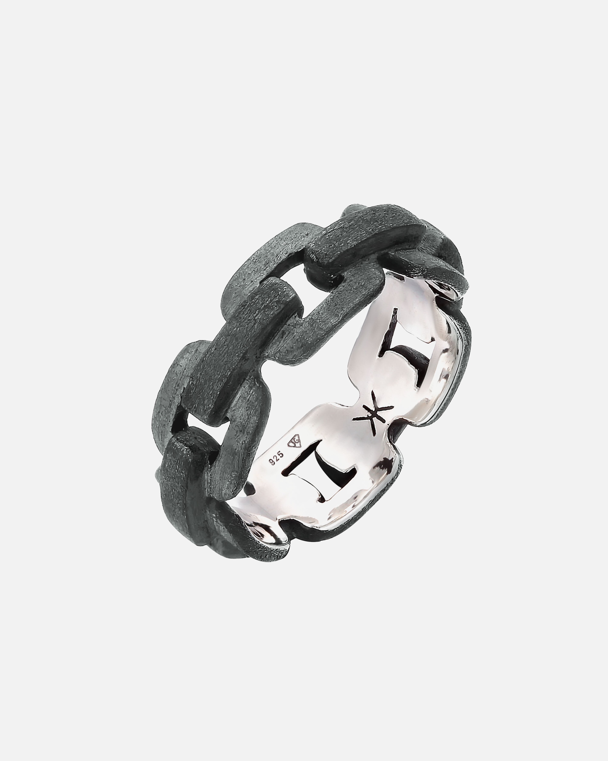 Ring für Männlich KUZZOI Herren Anker Kettenring Trend 925 Silber 54