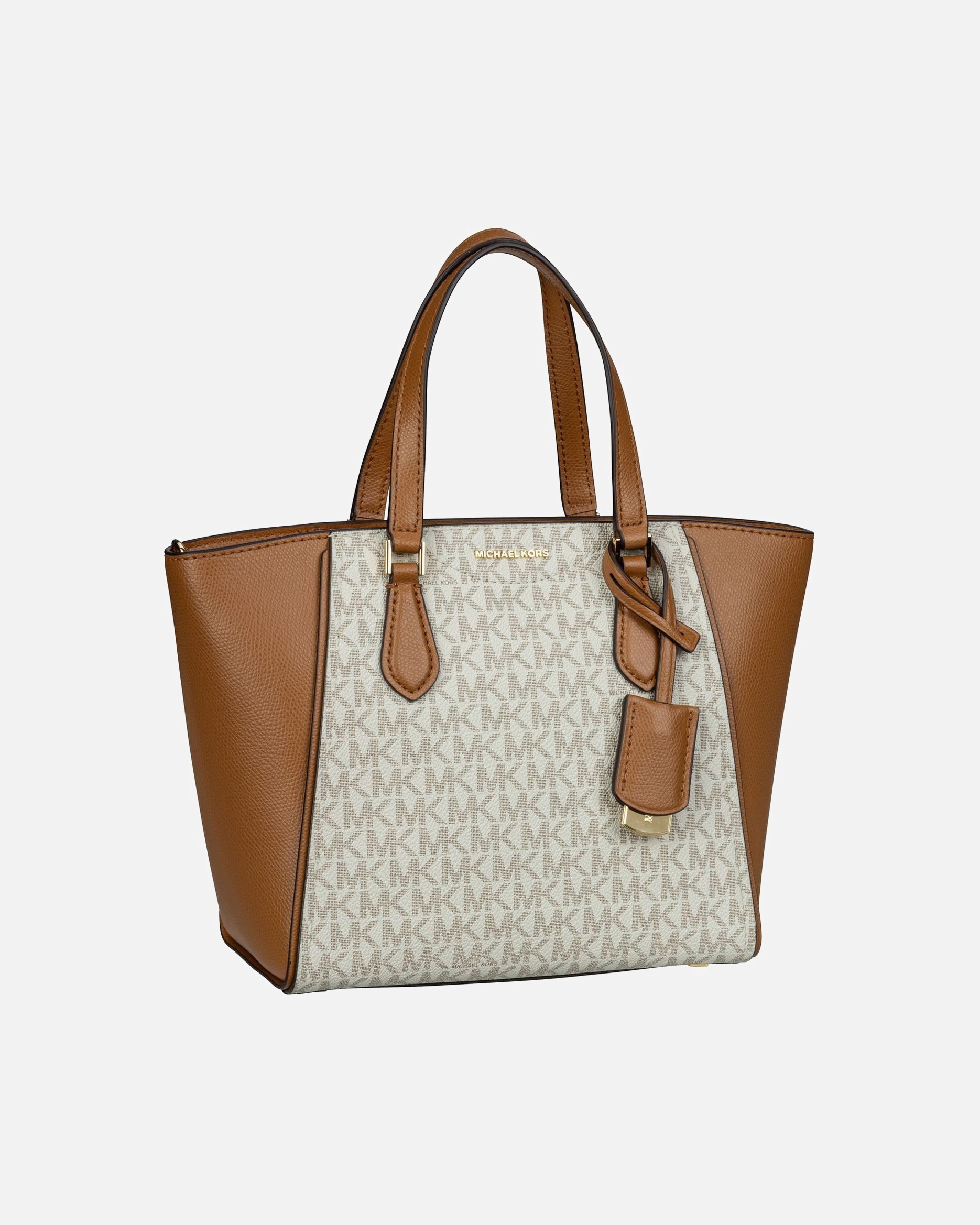 Handtasche für Weiblich Michael Kors Handtasche Taryn Small Convertible MK SIG Vanilla/Acorn