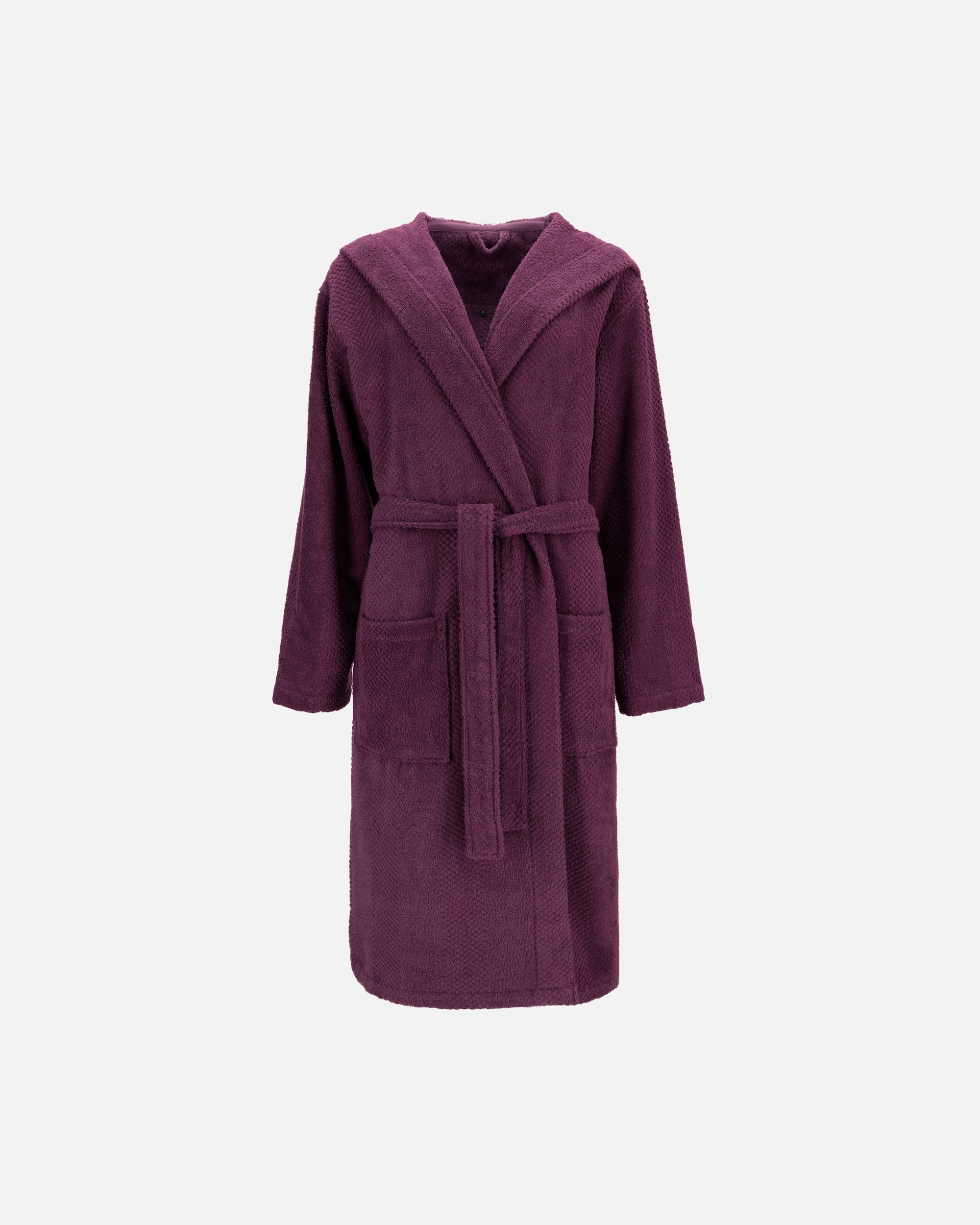 Bademantel für Unisex Vossen Vossen Bademäntel Unisex Kapuze Balance Samu elderberry - 3880 XL