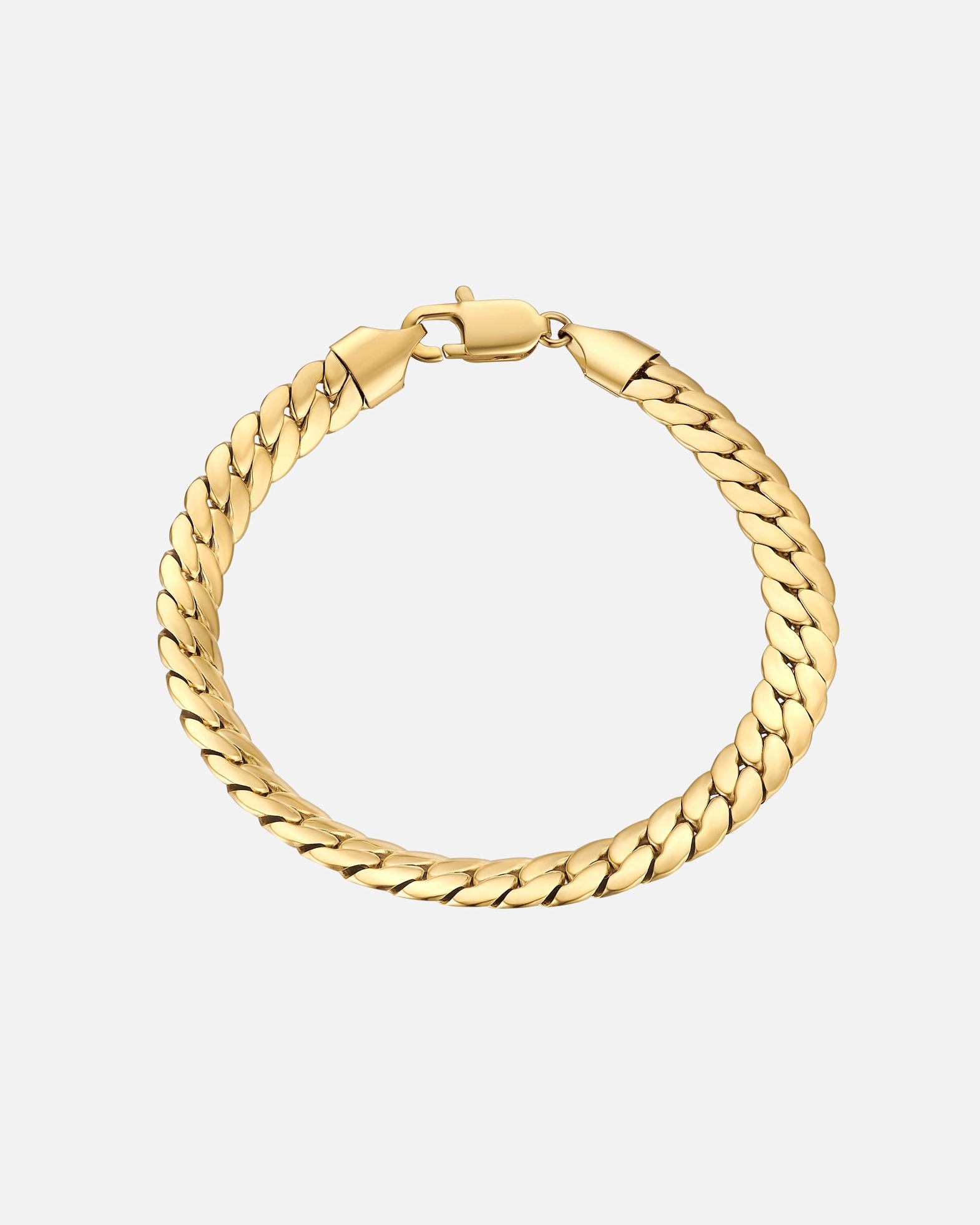 Armband für Männlich True Rebels Armband aus Edelstahl in gelbgold 21 cm