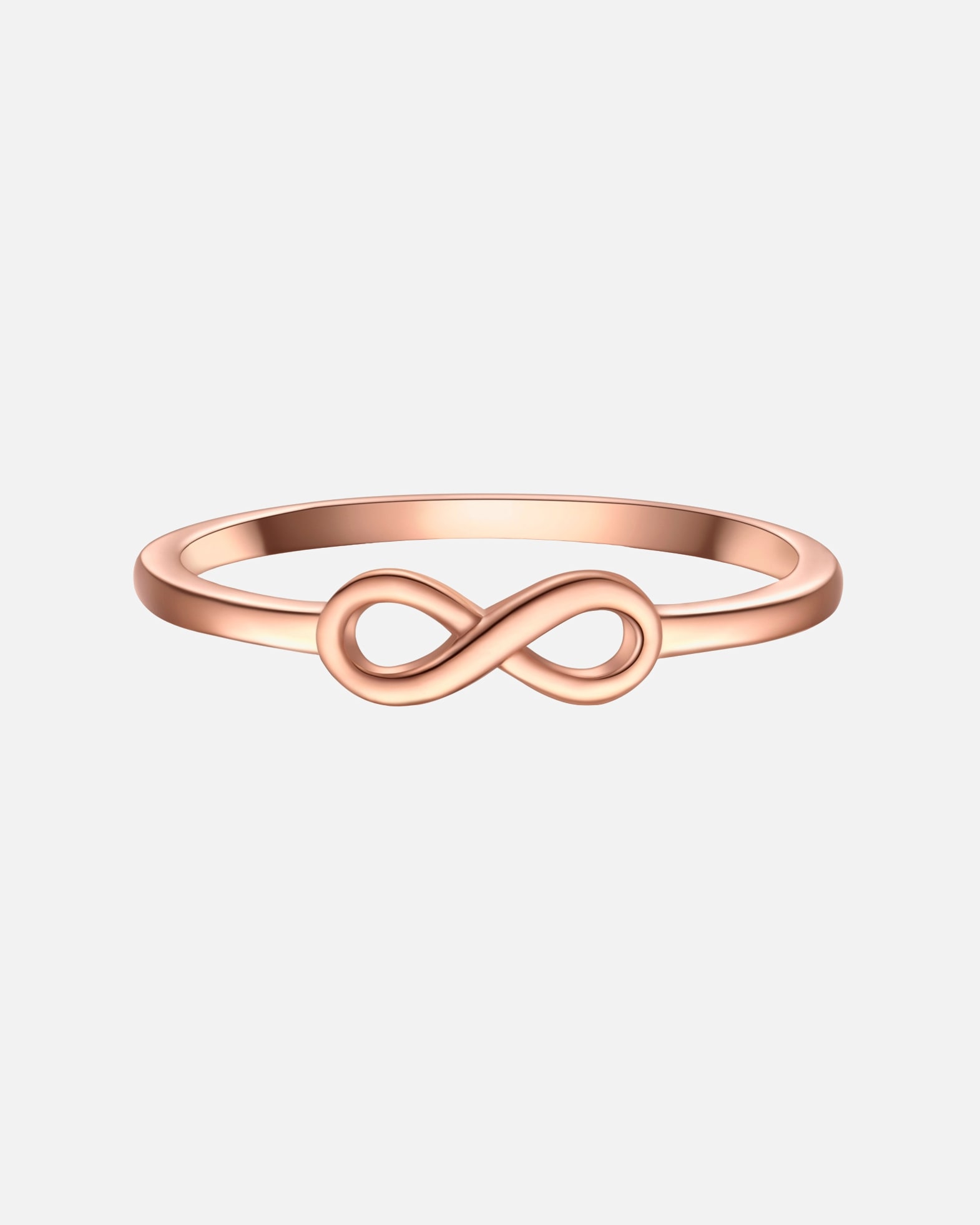Ring für Weiblich Glanzstücke München Ring Infinity aus Sterling Silber in roségold 56