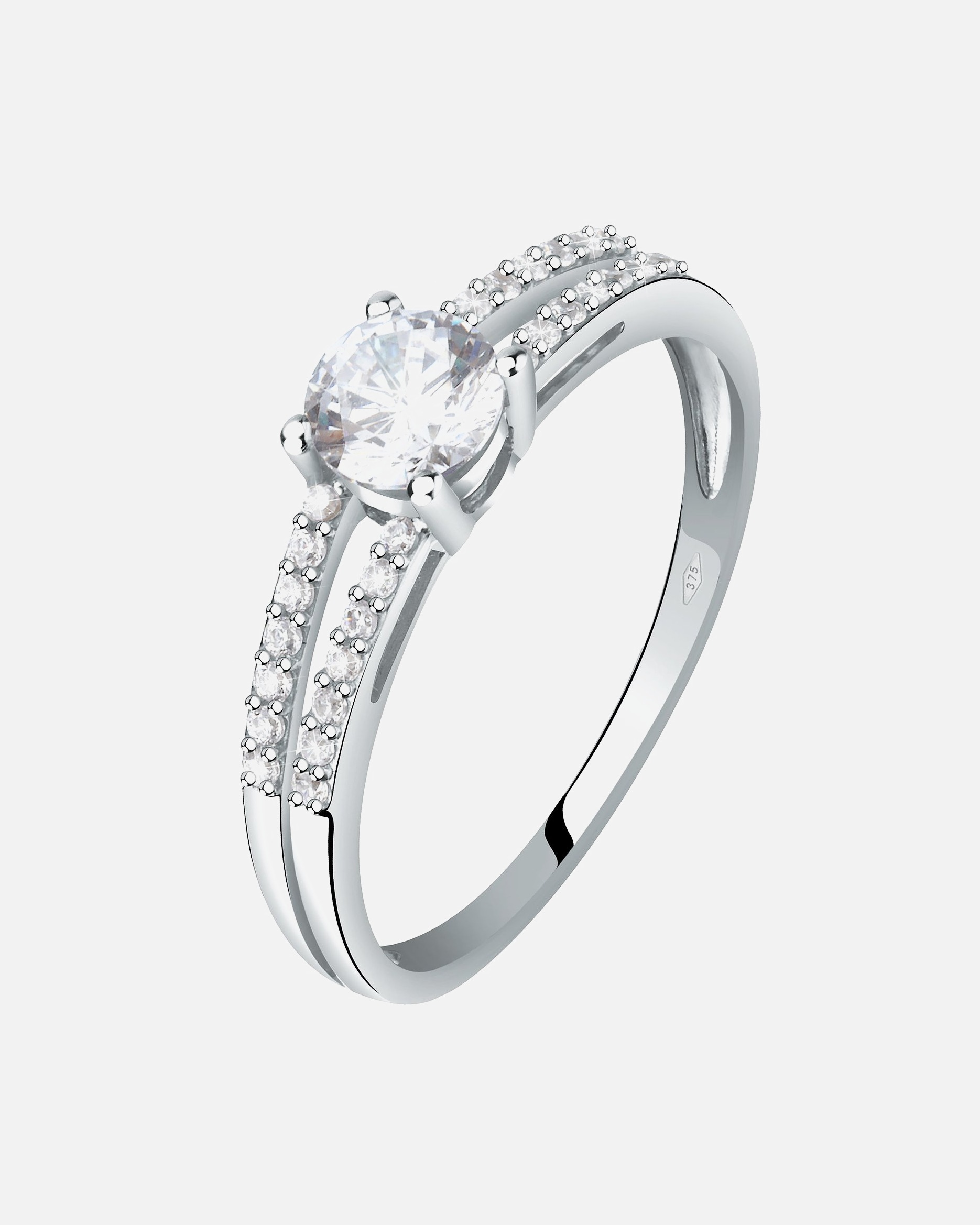 Ring für Weiblich CHRIST Damenring 375er Weißgold 58